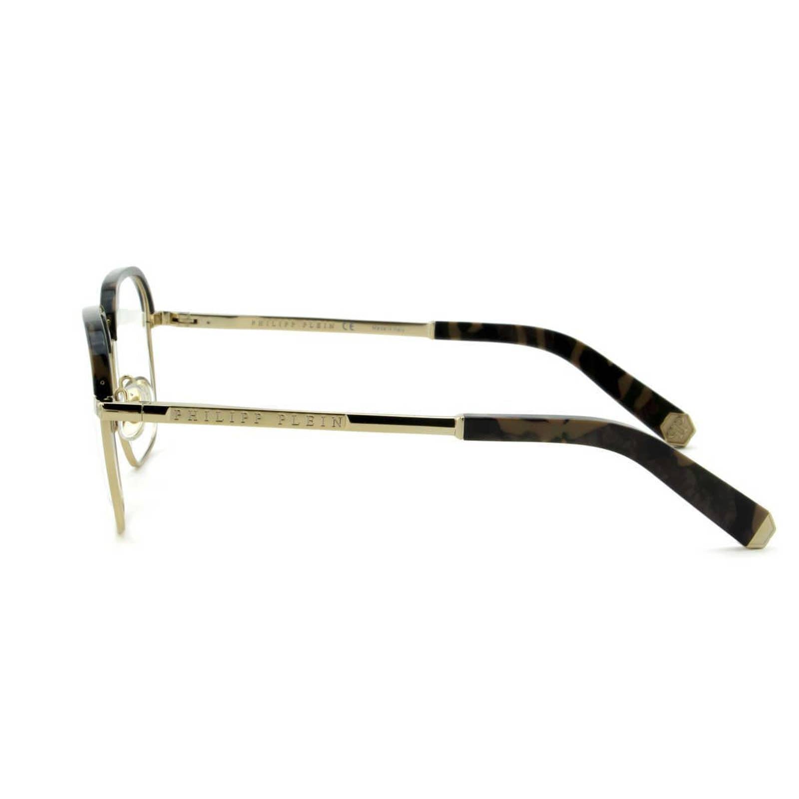 Men Optical Glasses Havana Brown Gold Square VPP017M-0302