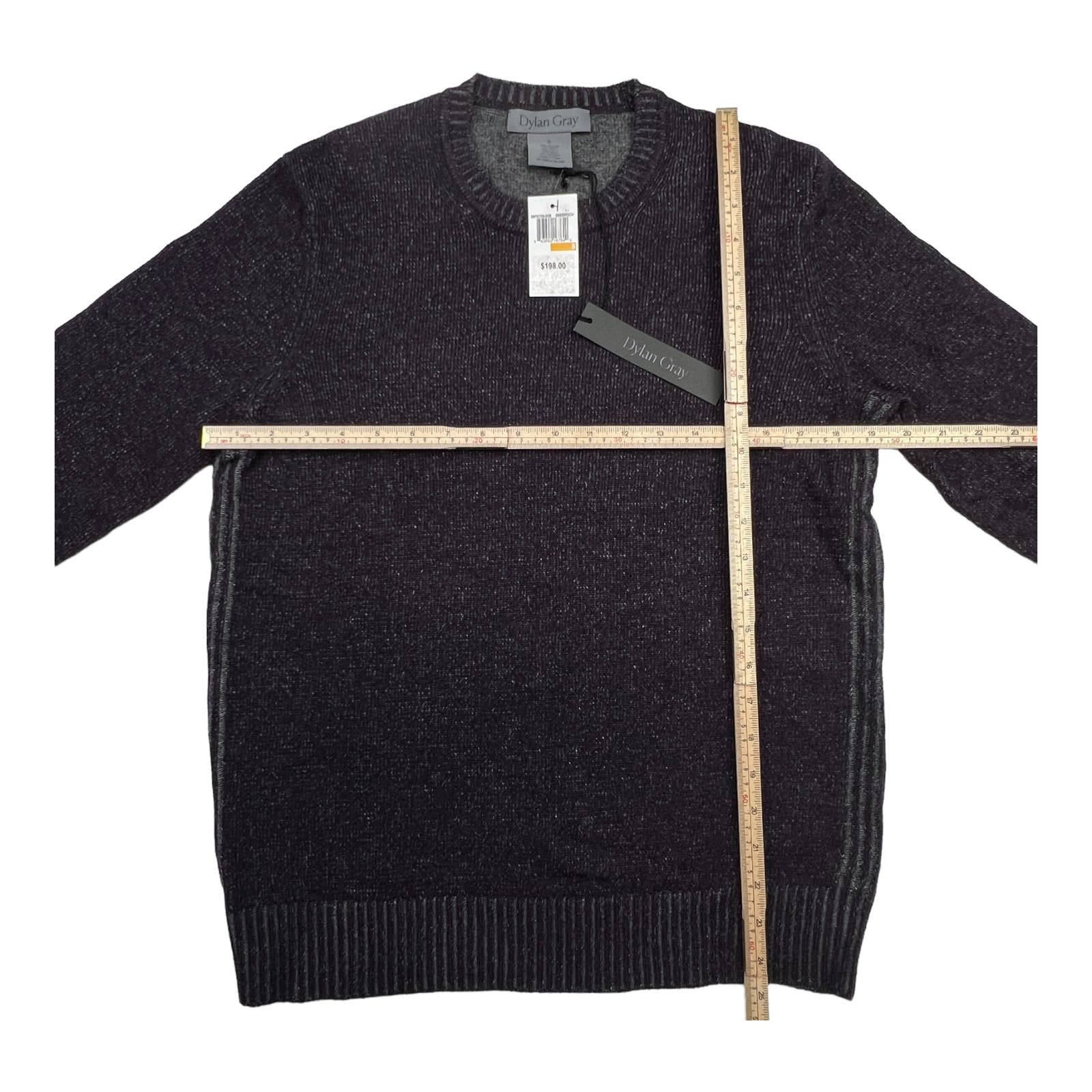 Dylan Gray Men Purple Grey Crew Neck US S Sweatshirt