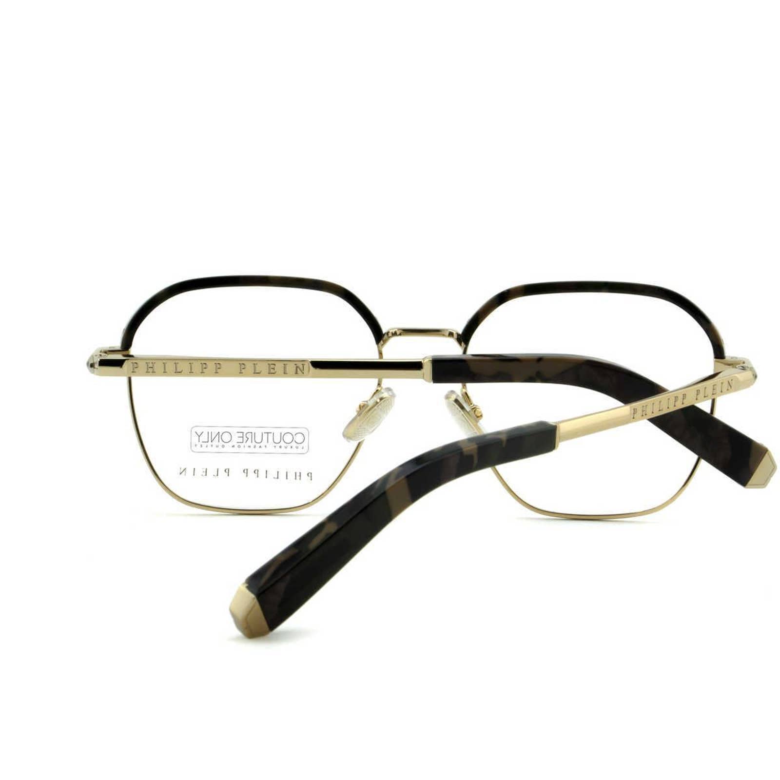 Men Optical Glasses Havana Brown Gold Square VPP017M-0302