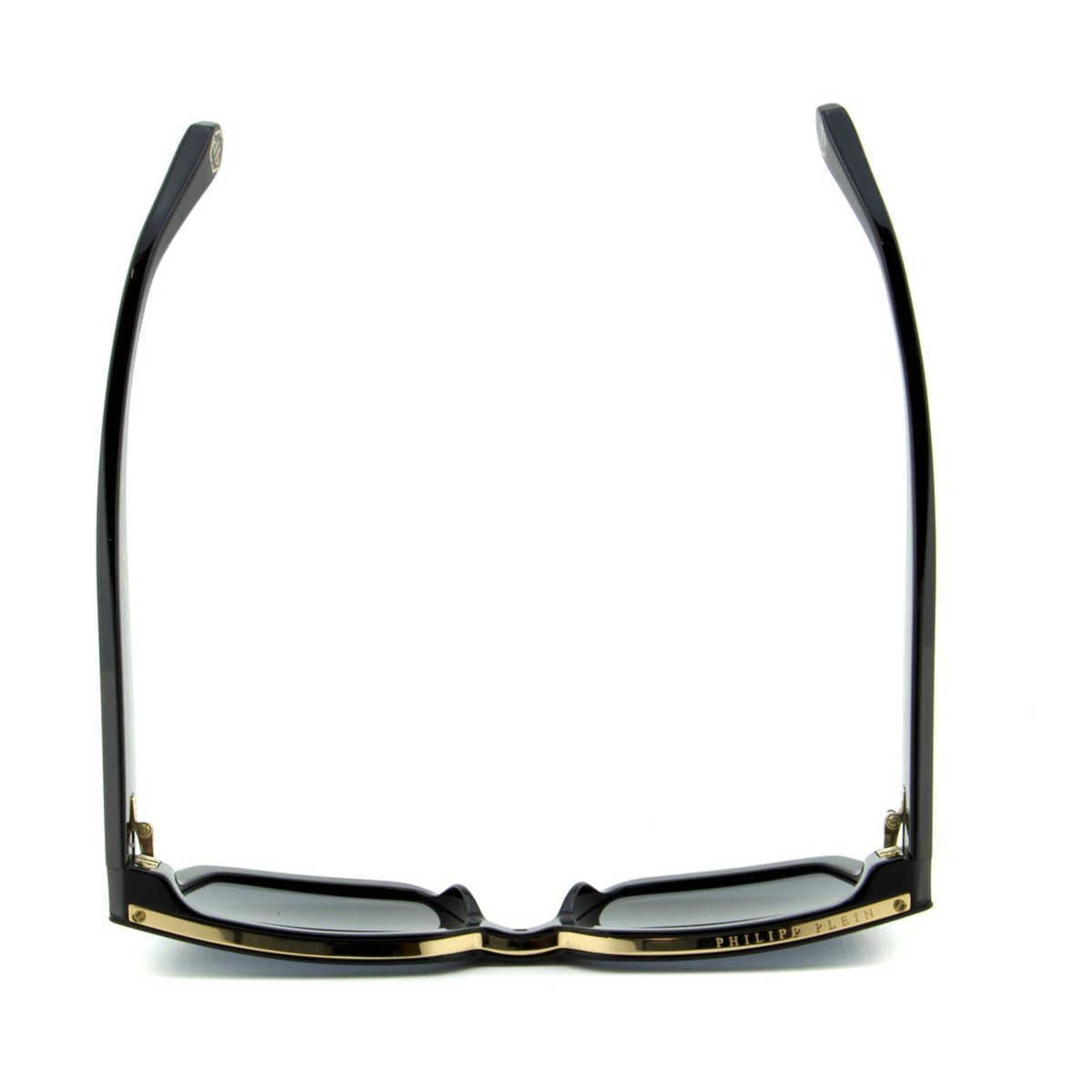 Men Black Square Sunglasses SPP005M-0700 Black & Gray