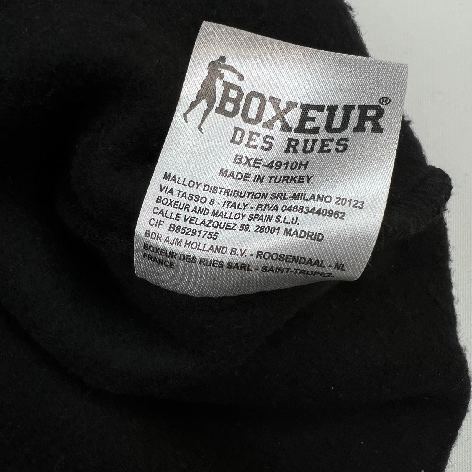 Boxeur Des Rues Men Sweatshirt US XXL Closed Hood Long Sleeve Graphic Print