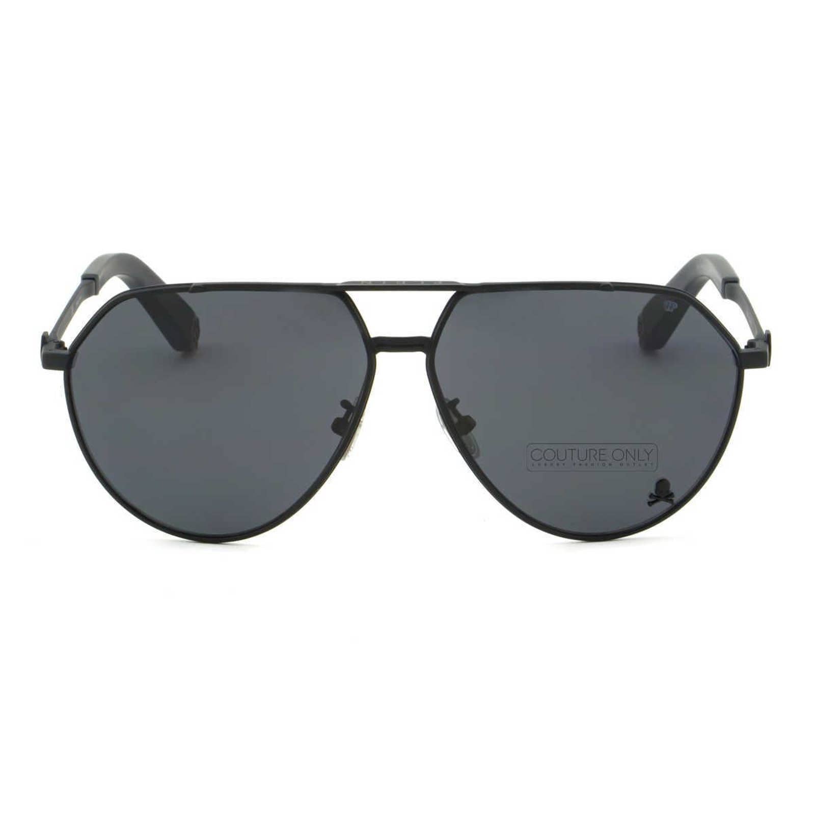 Skull Men Aviator Gunmetal Sunglasses SPP007M-531P