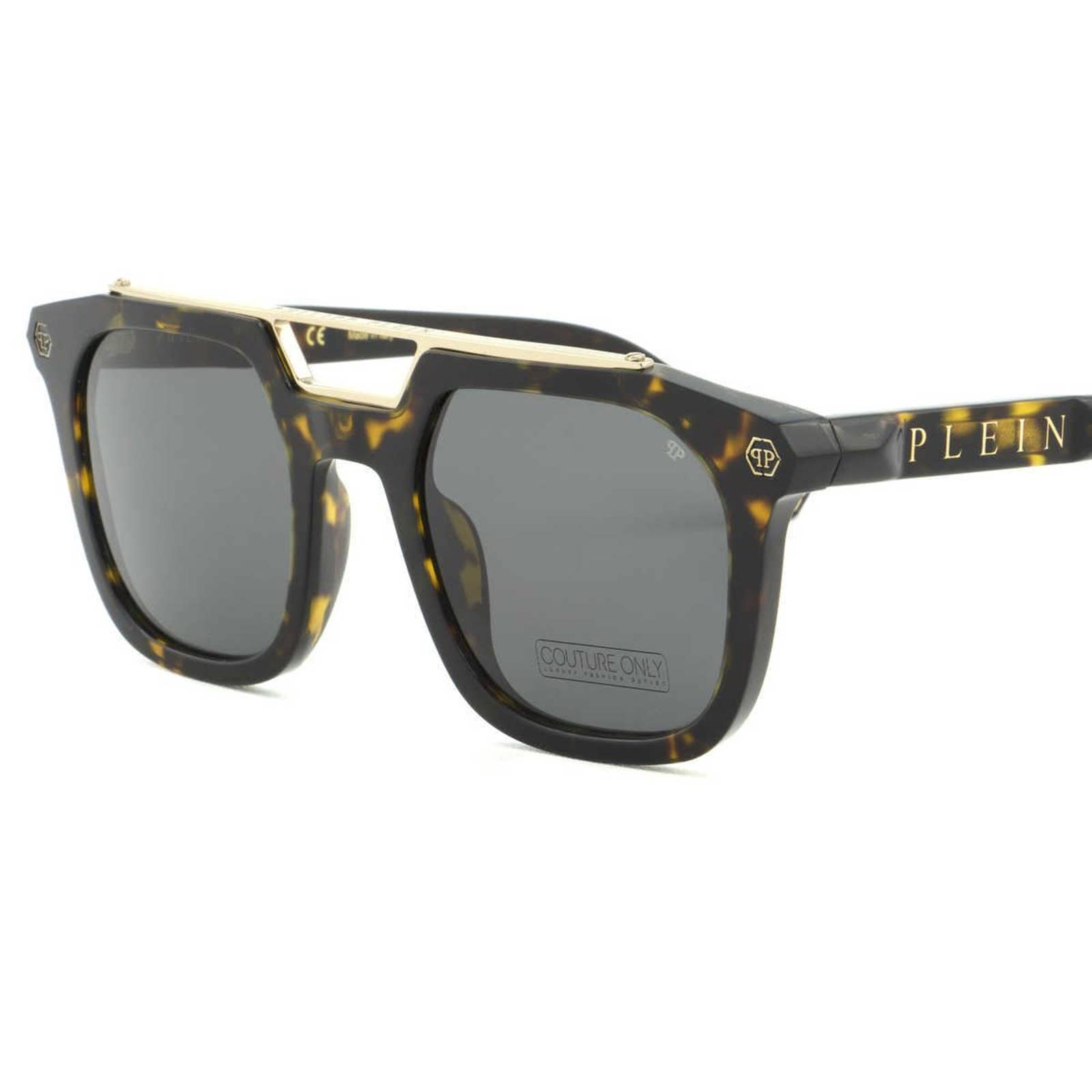 Men Havana Brown Square Pantos Sunglasses SPP001M-0722