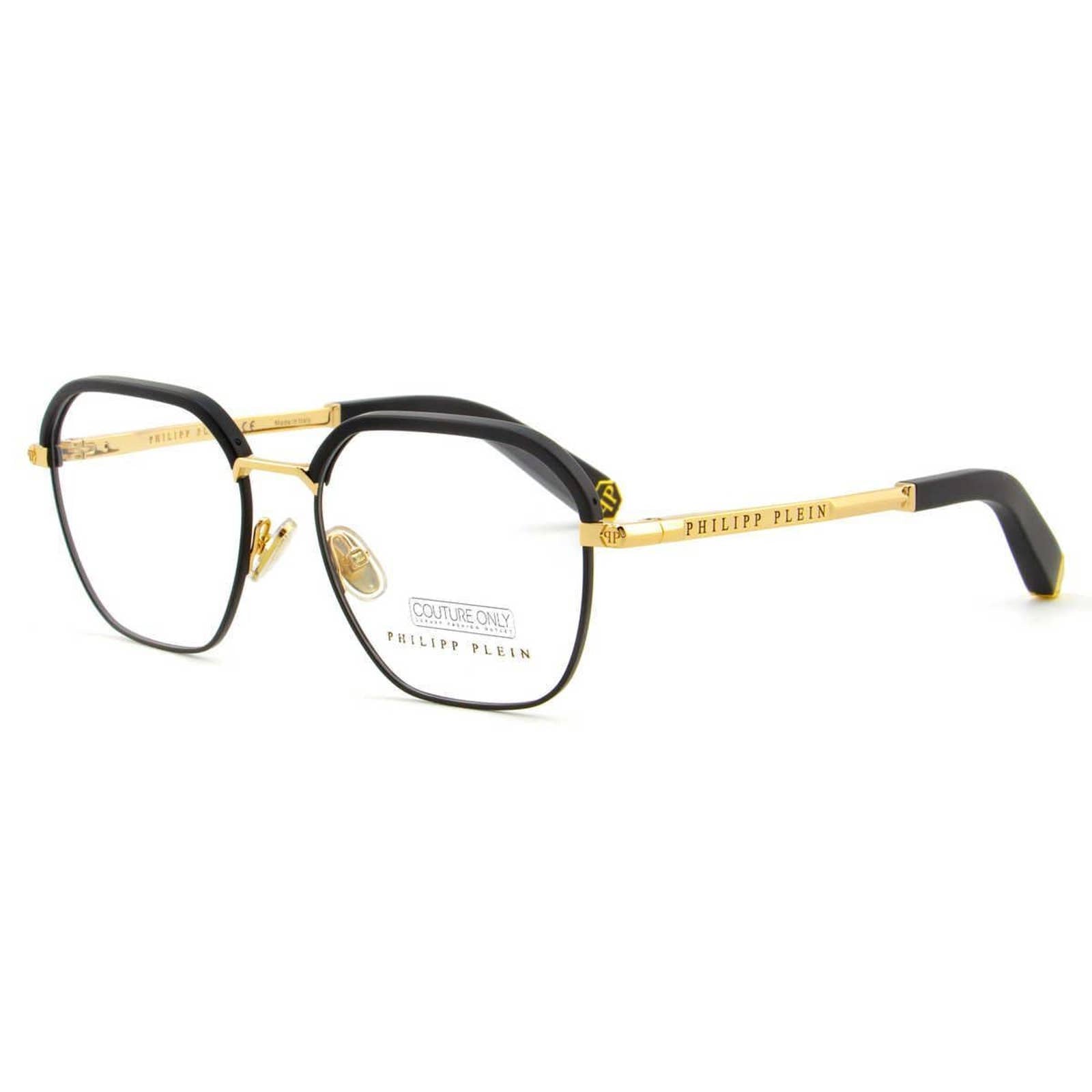 Men Optical Glasses Square Black Gold Frame VPP017M-0302
