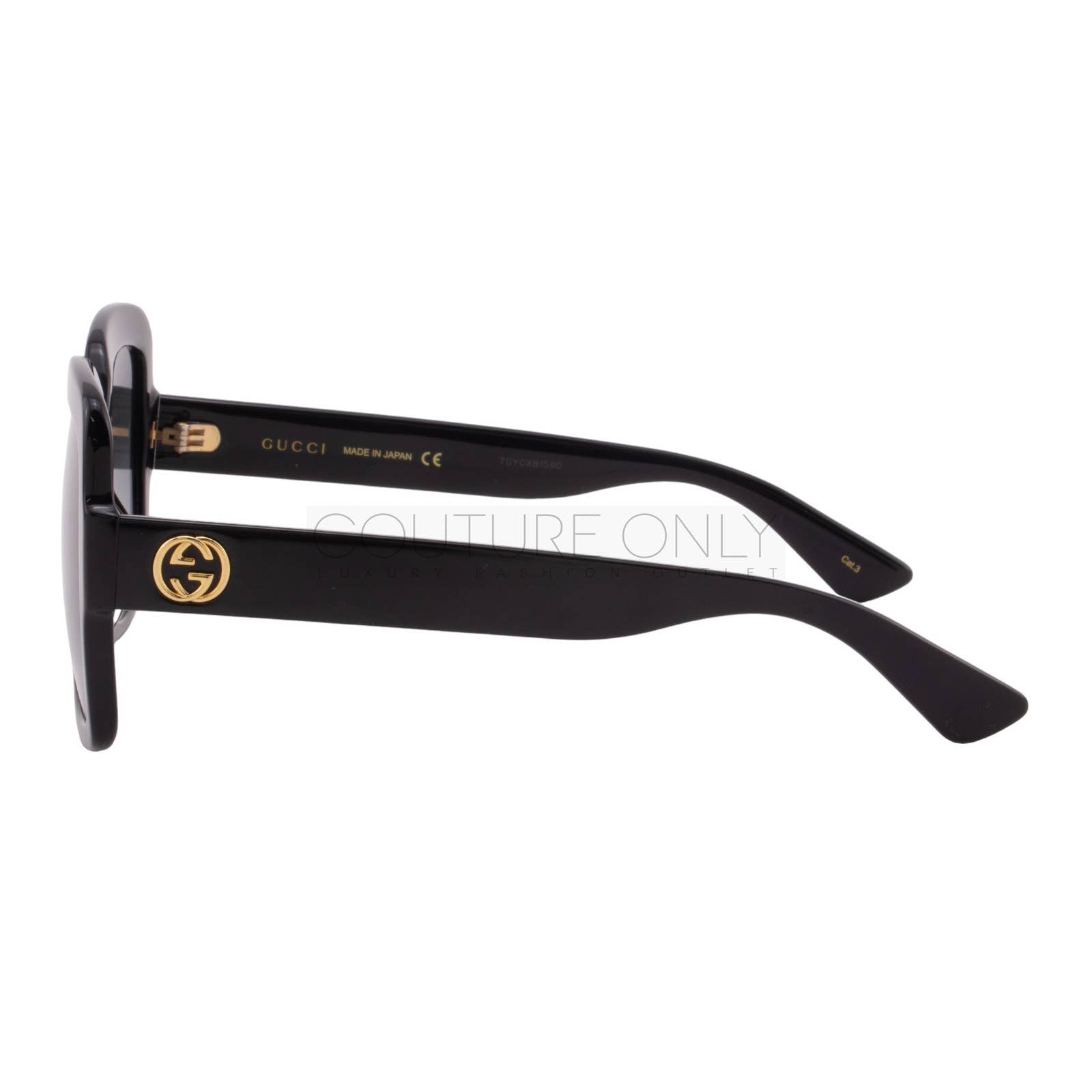 Women Black Oversized Square Sunglasses GG0036SN-001