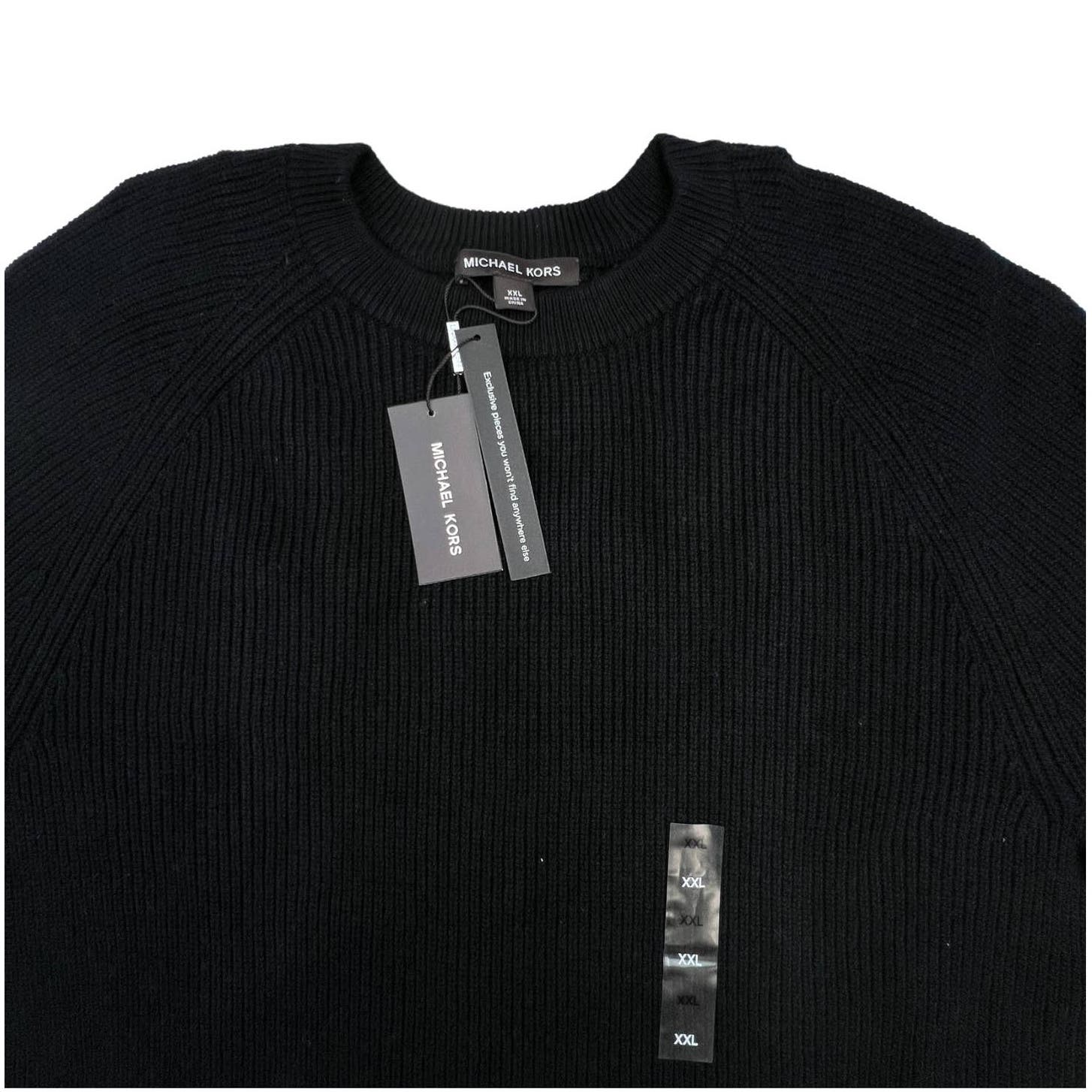 Michael Kors Men Black Sweatshirt US XXL Crew Neck Long Sleeve
