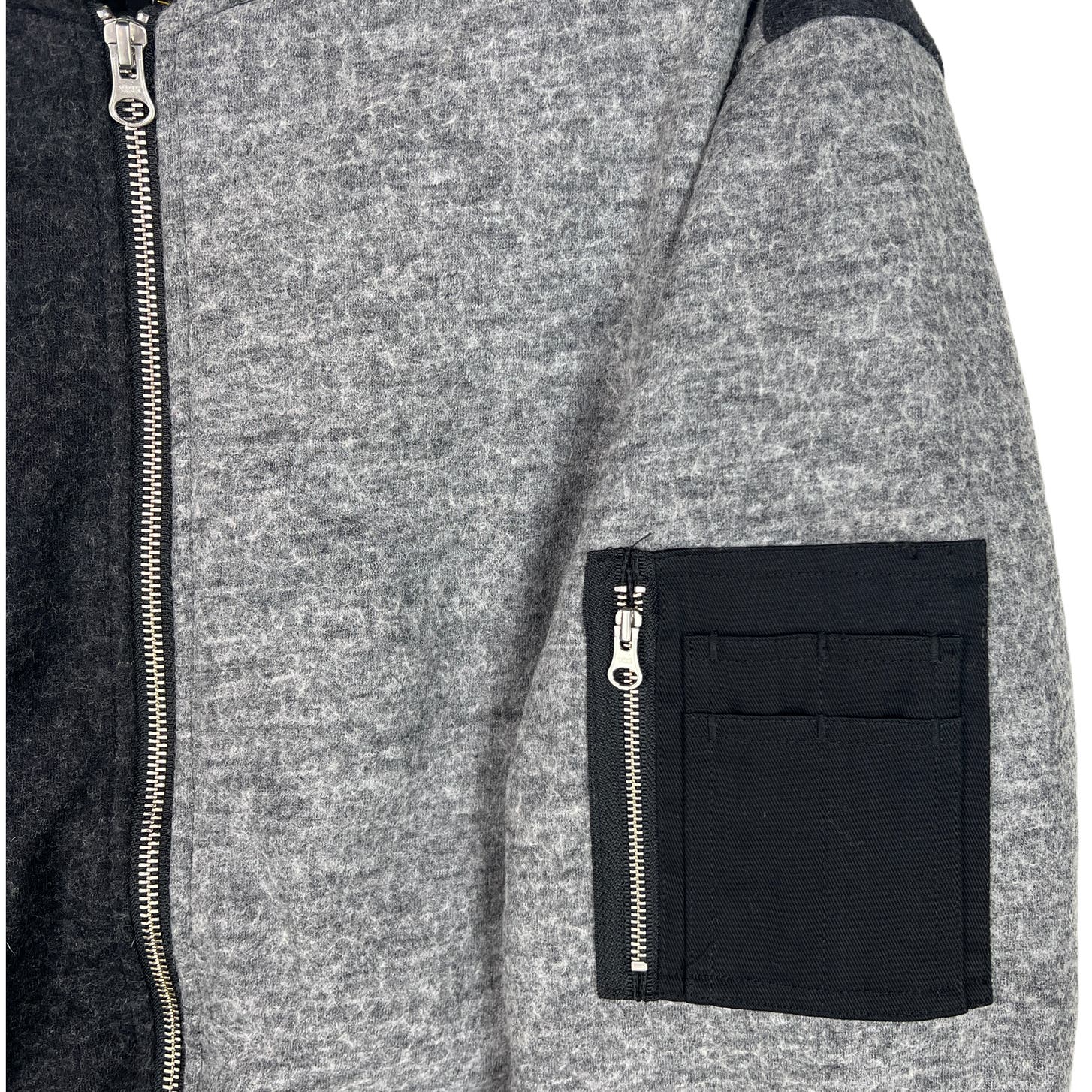 Wesc Mumel Men US S Melange Grey Jacket Flannel Bomber