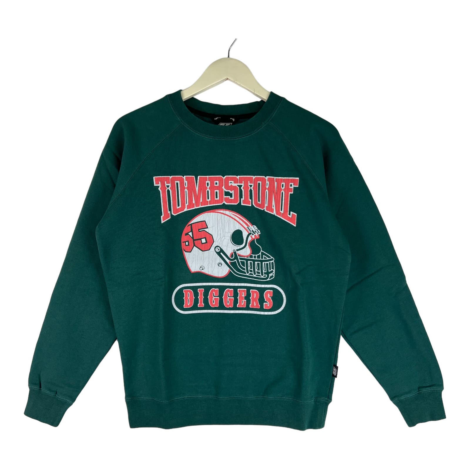 Diesel Men Green Sweatshirt US S Crew Neck Long Sleeve
