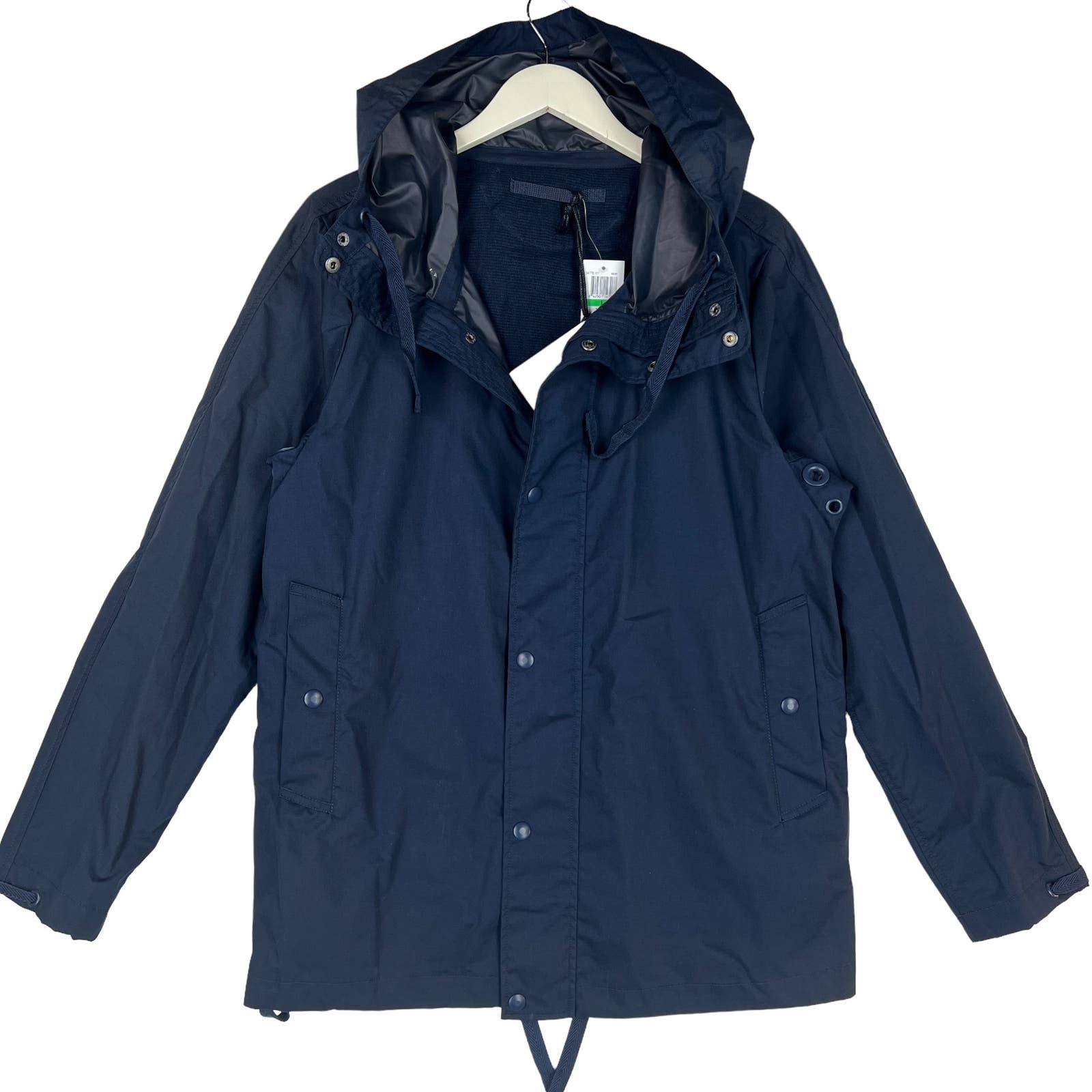 Sempach Men Navy Hooded Jacket US L Adjustable Windbreaker