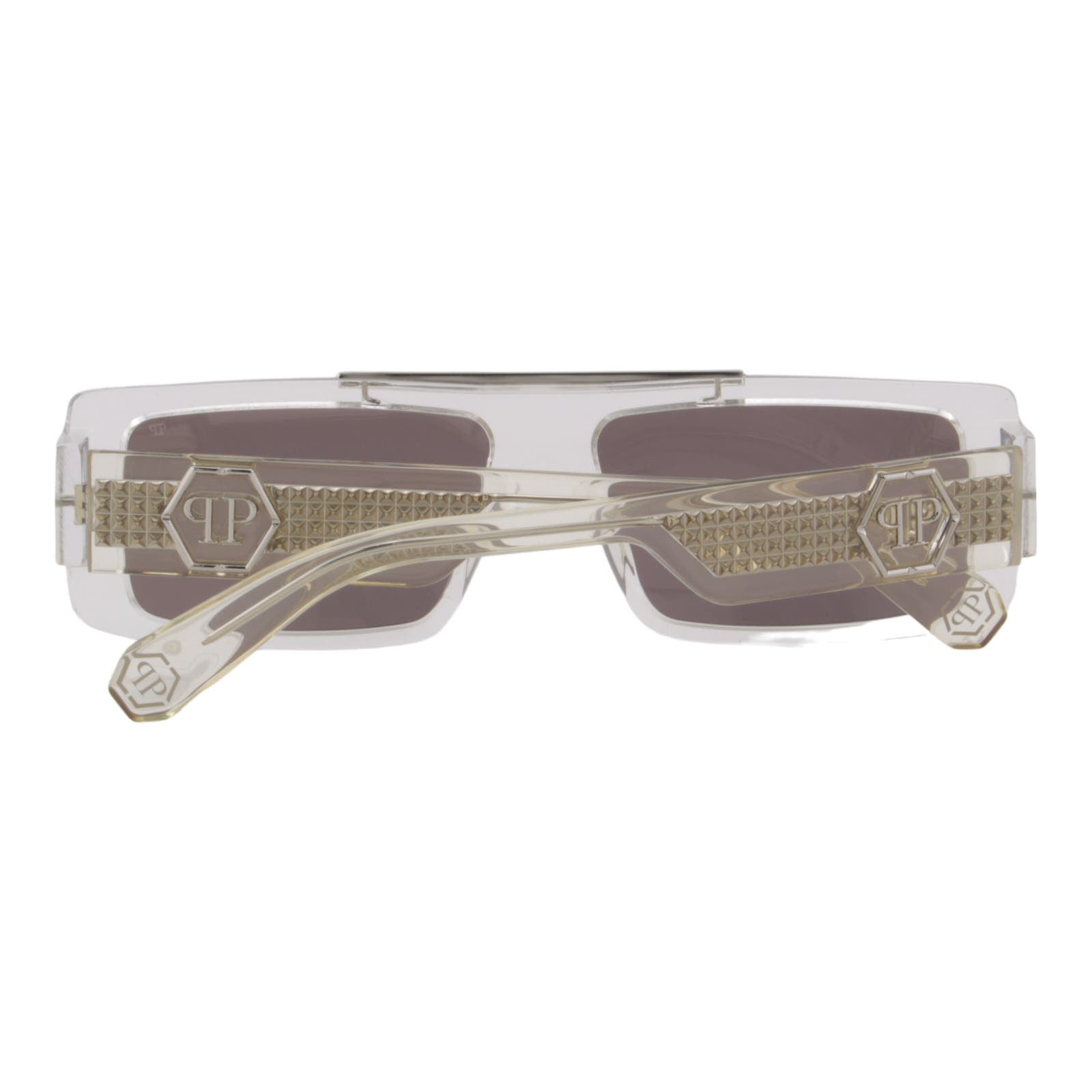 Men Slim Rectangular Sunglasses SPP003V-880X Mirrored Lens