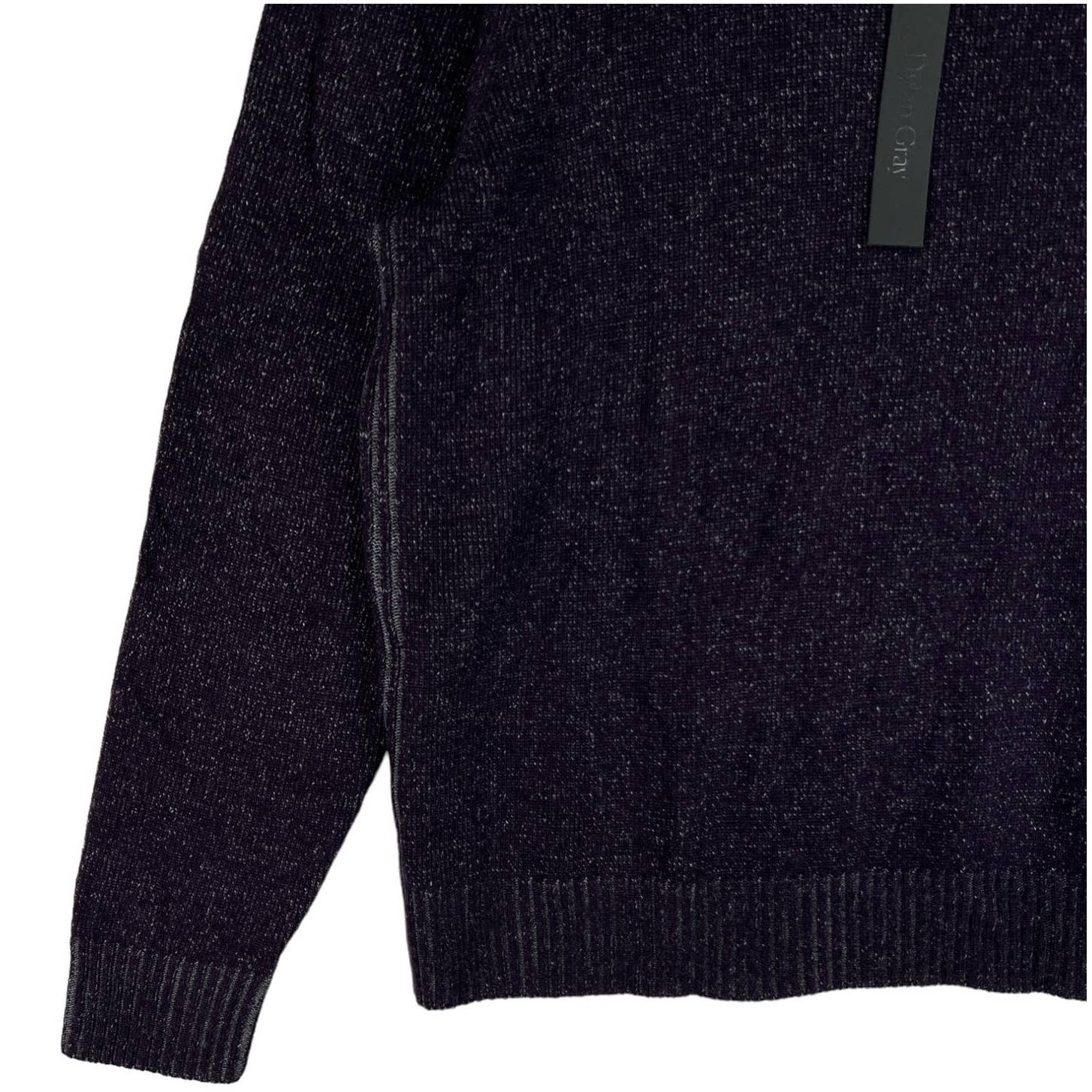 Dylan Gray Men Purple Grey Crew Neck US L Sweatshirt With Cashmere