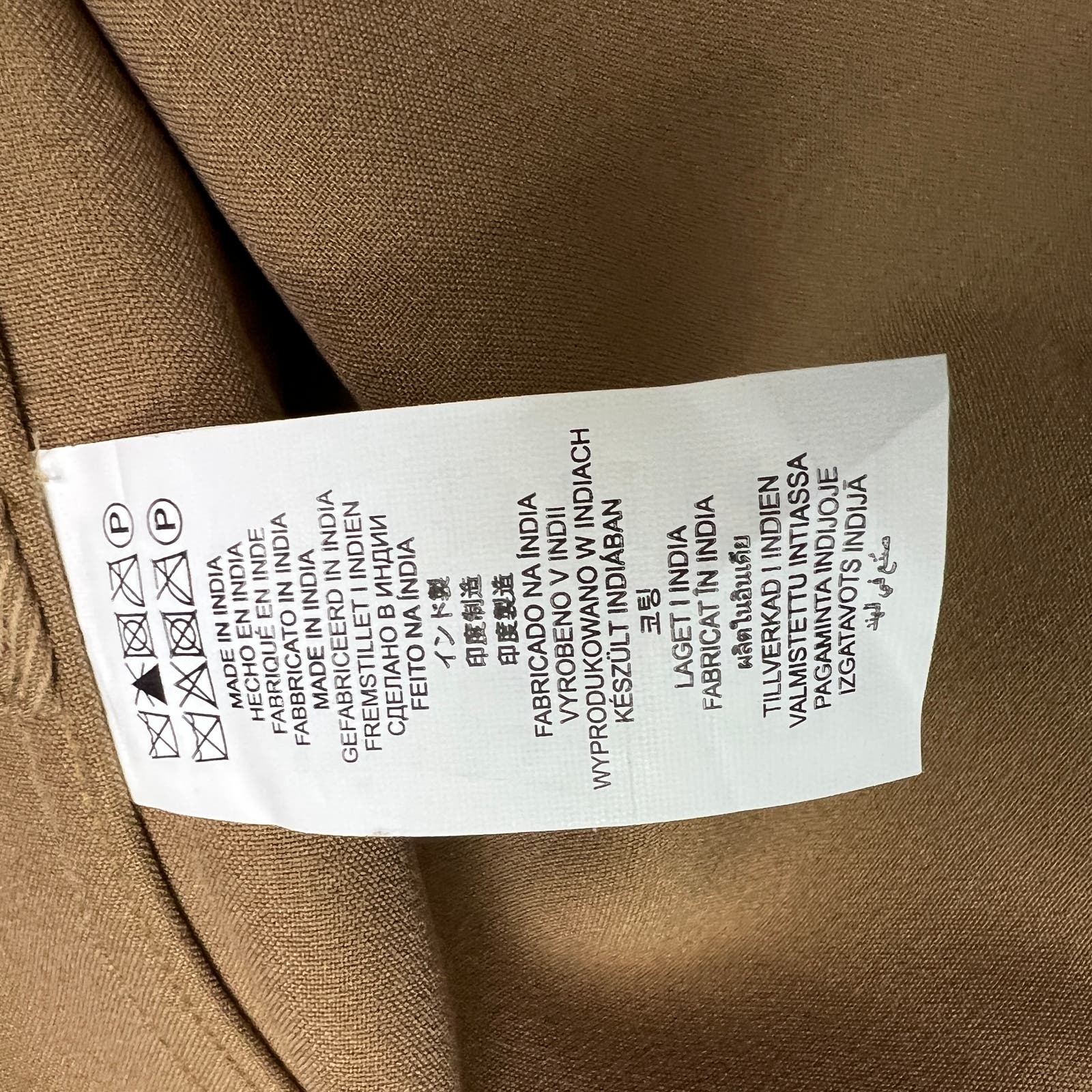 Michael Kors Men Olive Brown Coat US XL Long Sleeve Stretch