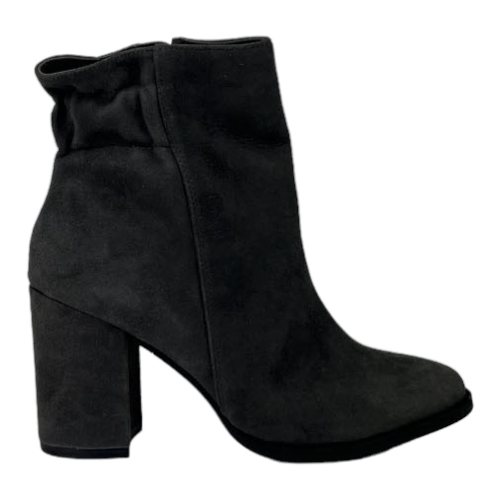 Arturo Chiang Women US 7 At-Rakel Grey Suede Round Toe Ankle Boot