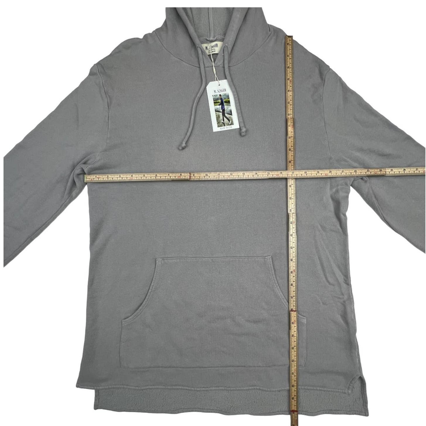 M. Singer Men Chrome Hoody US XL Pullover Sweatshirt