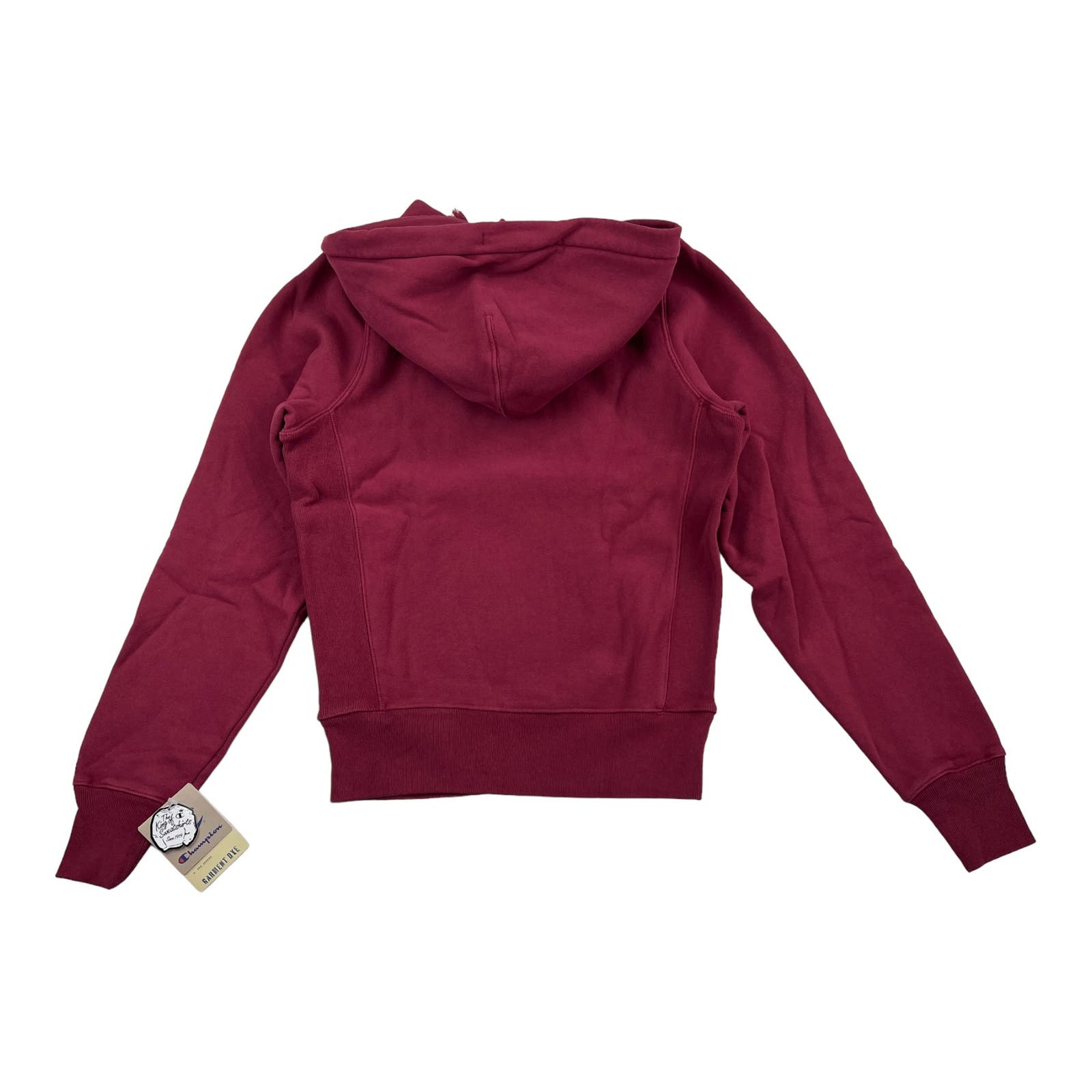 Champion Men Red Fleece Hoody US XS Logo Comfort Sweatshirt