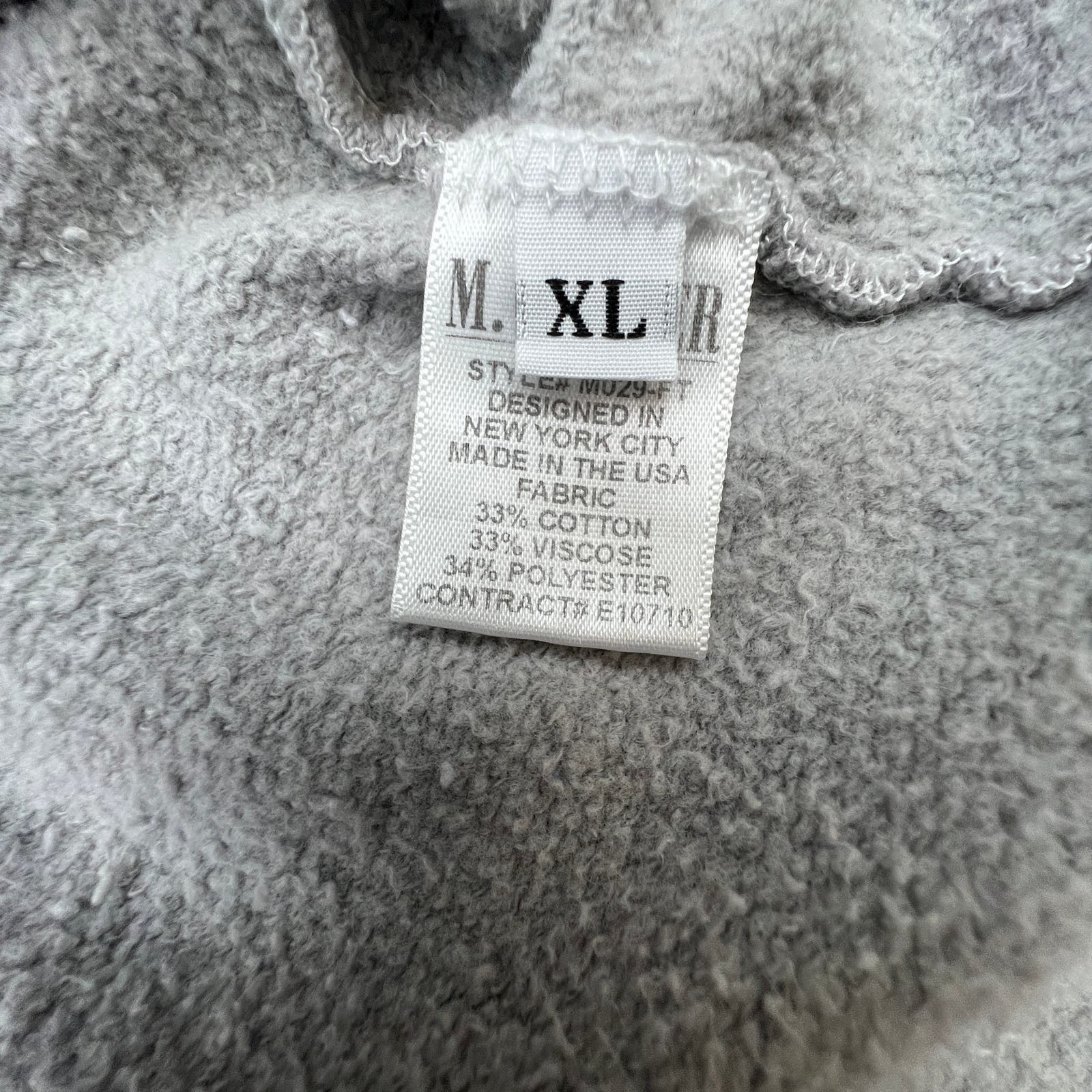 M. Singer Men Chrome Hoody US XL Pullover Sweatshirt