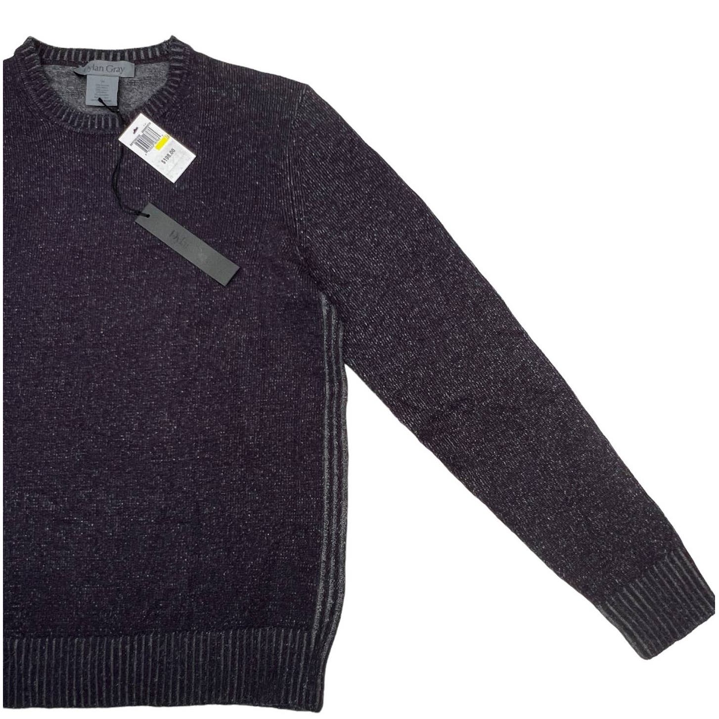 Dylan Gray Men Purple Grey Crew Neck US M Sweatshirt Cashmere