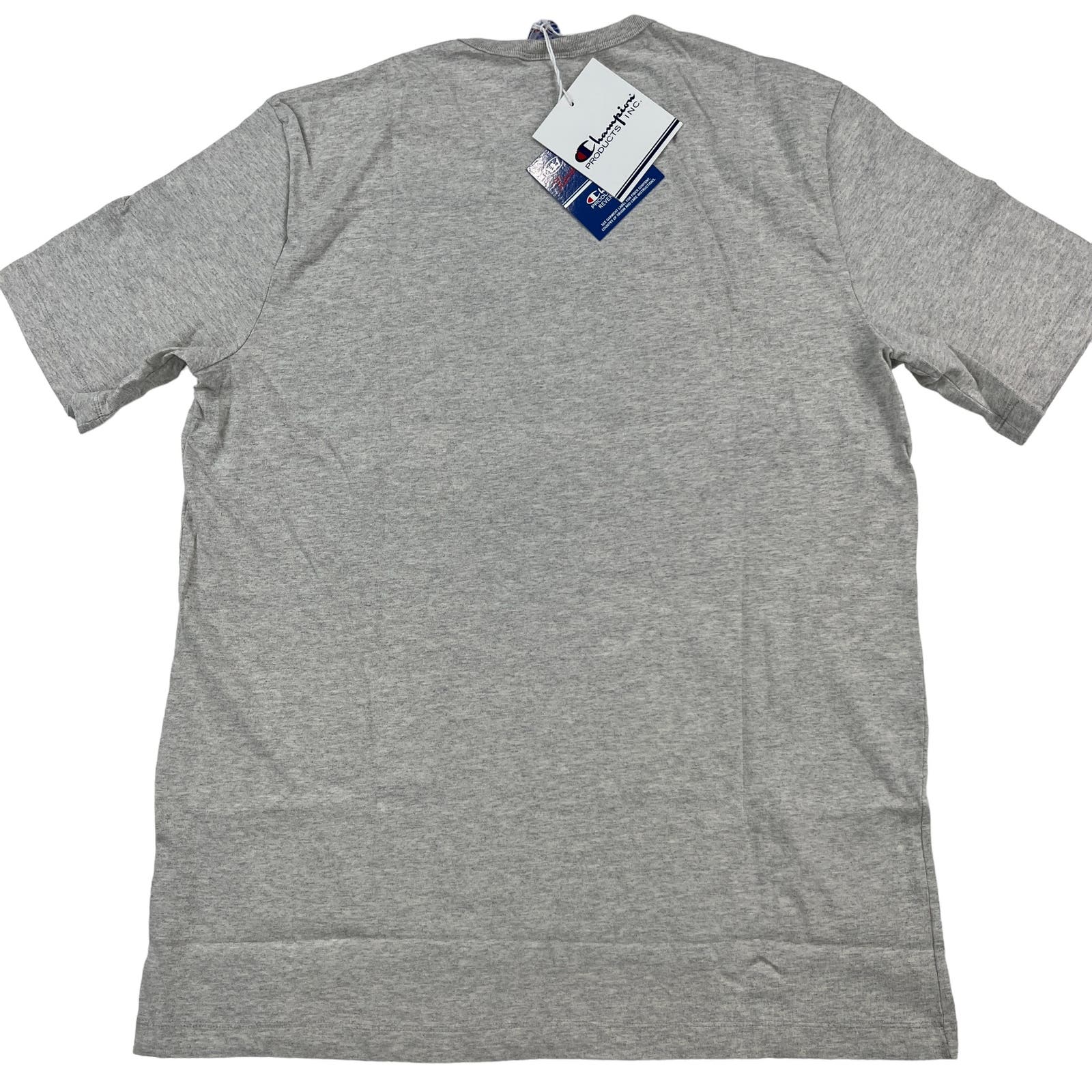 Champion Men Gray Heavyweight Jersey US XL Short Sleeve