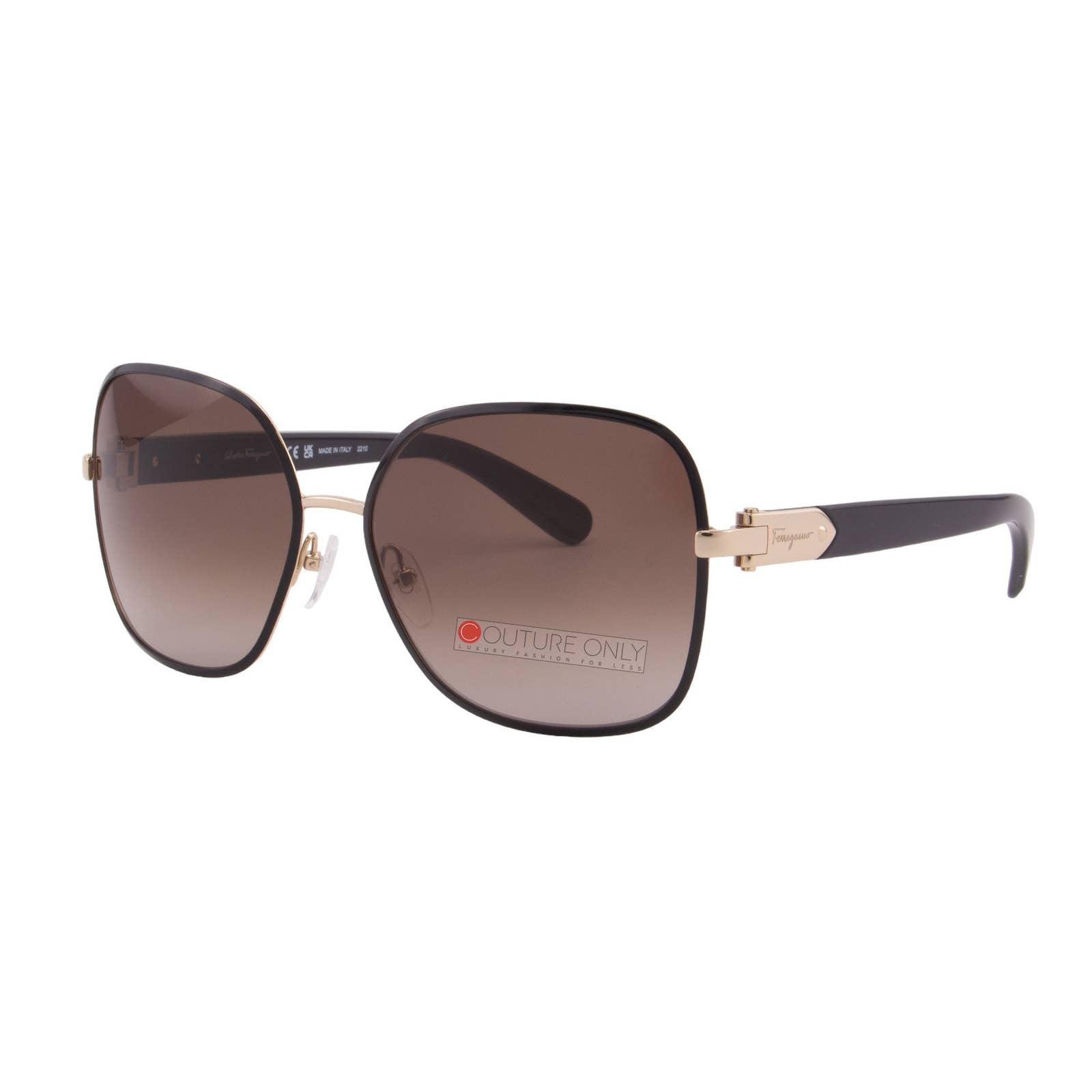 Women Oversized Rectangular Black Sunglasses SF150S-733