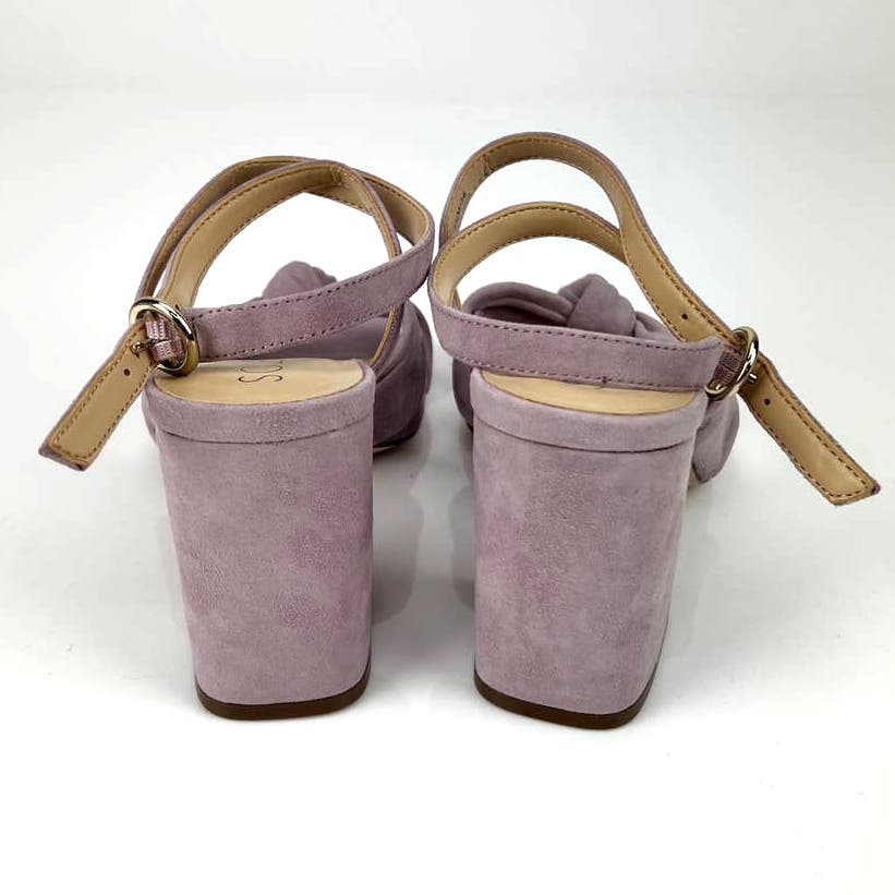 Sole Society Women US 5.5 Lavender Suede Ankle Strap Sandals