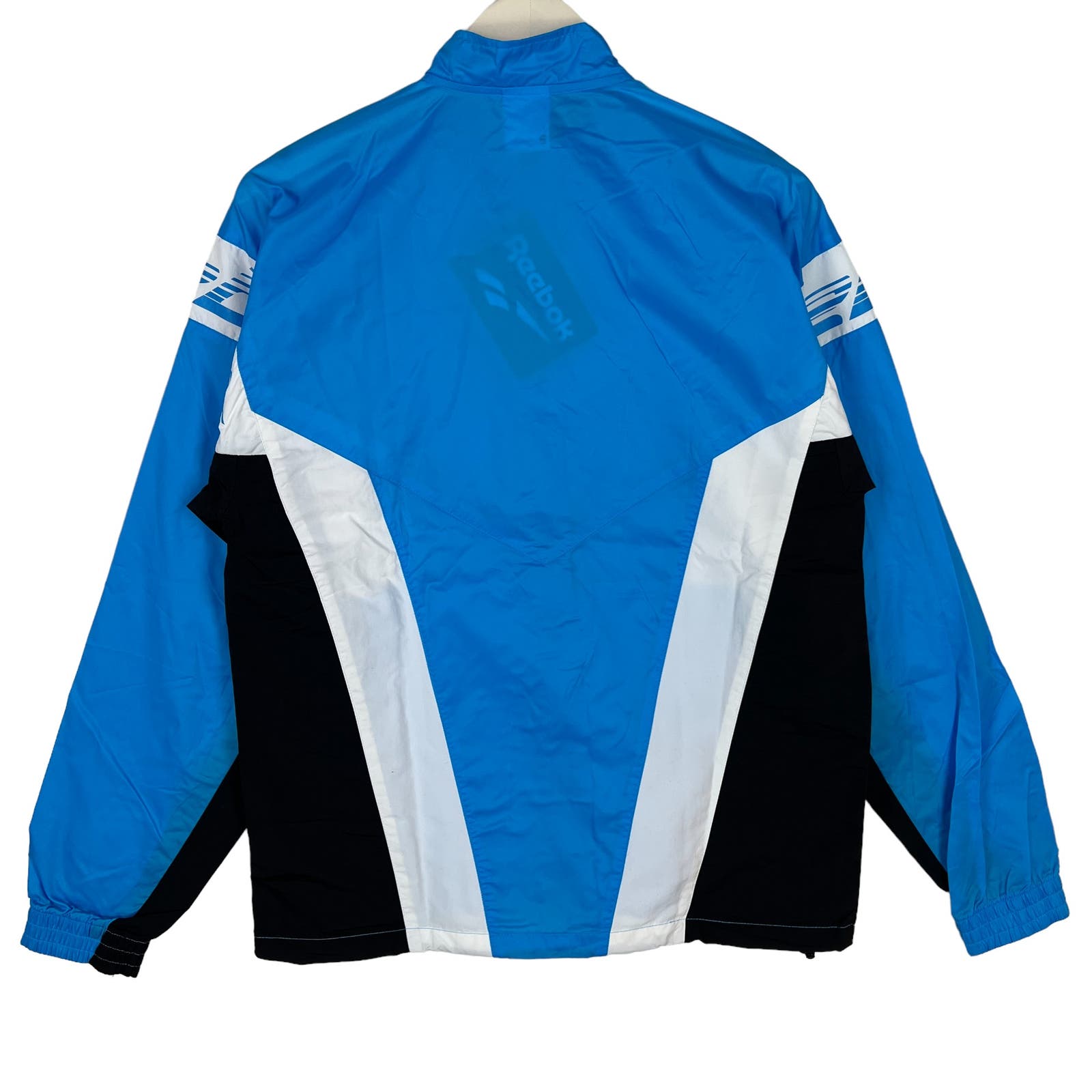 Reebok Classic Men Blue Windbreaker US M Track Jacket Zip Up
