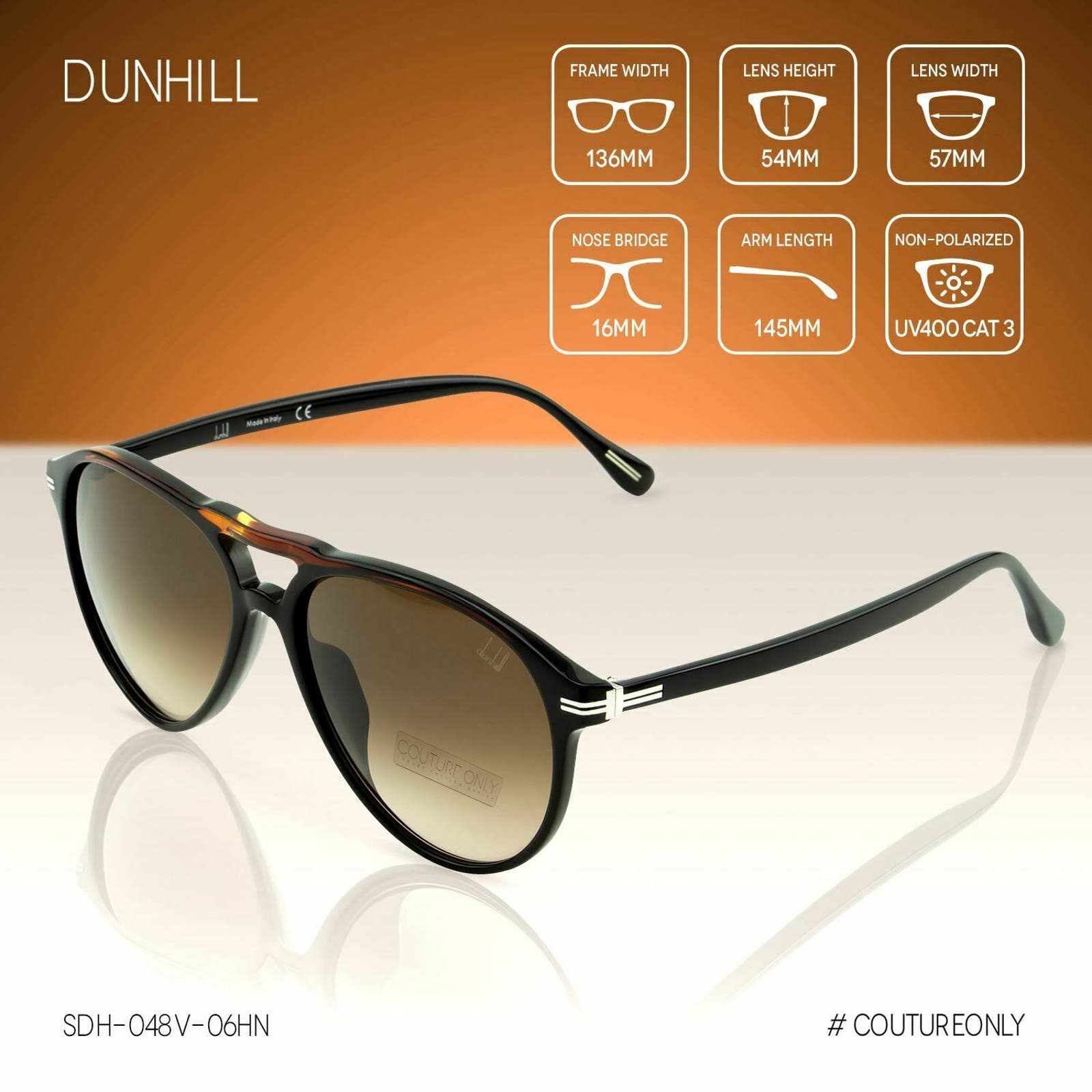 Men Havana Brown Aviator Sunglasses SDH-048V-06HN