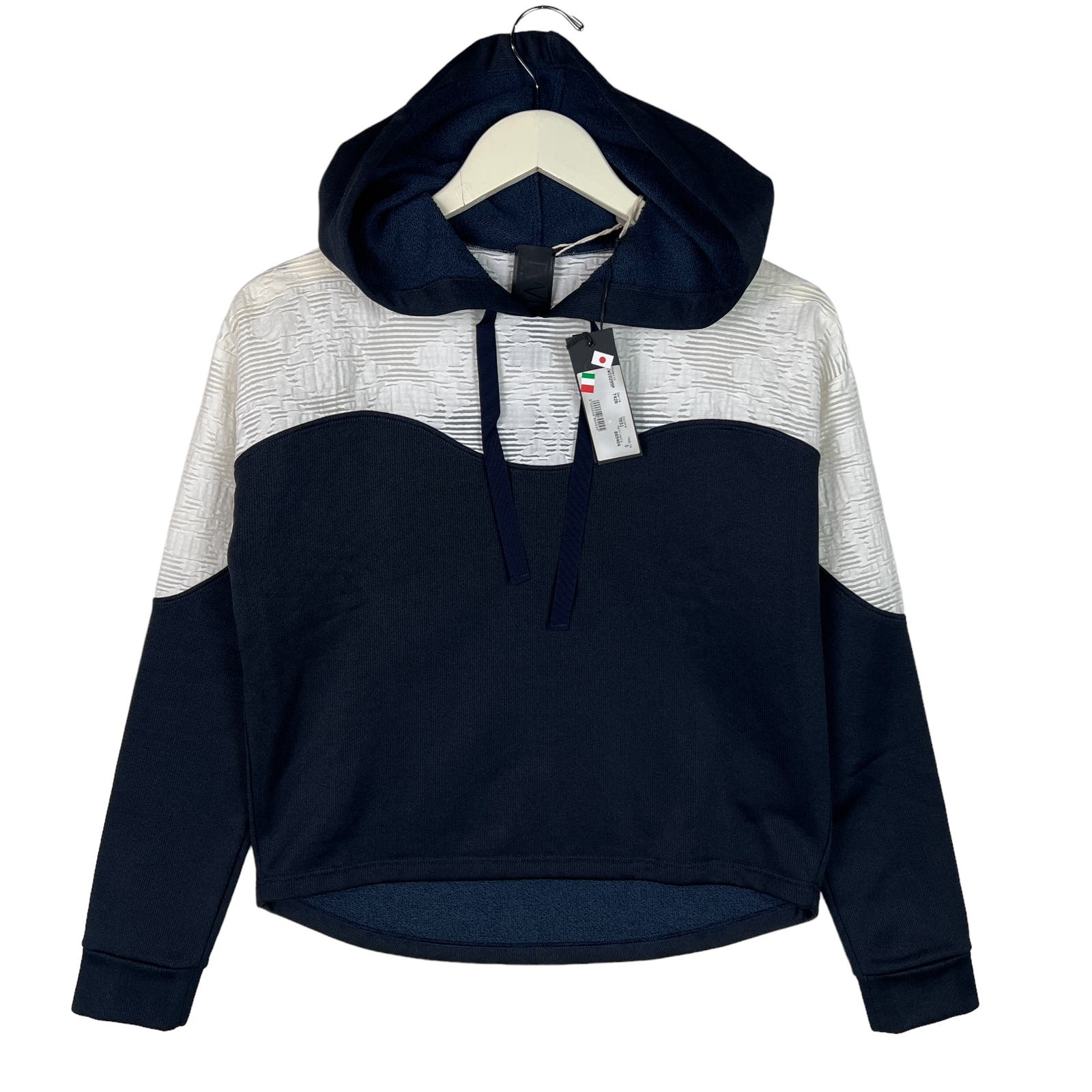 Twisty Parallel Universe Men US S Navy White Hoodie