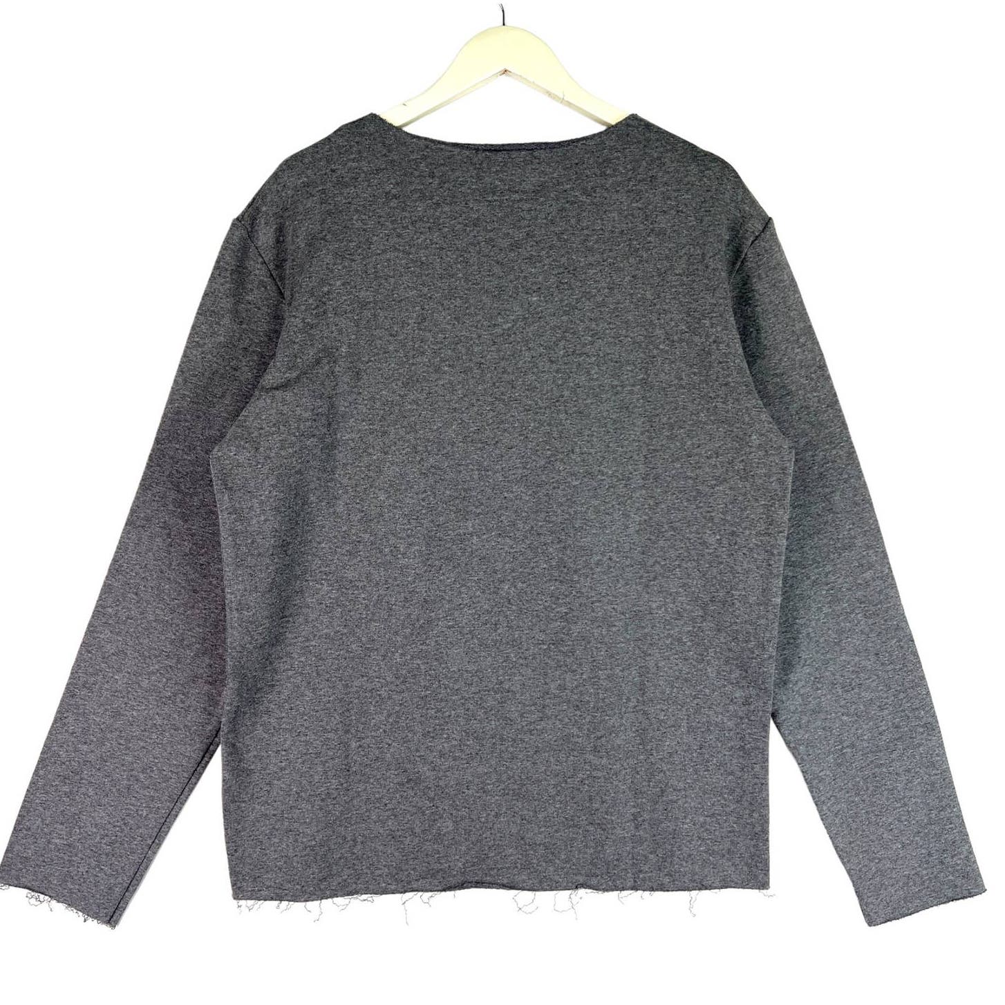 A Mood Women Gray Sweatshirt US XL Crew Neck Long Sleeve