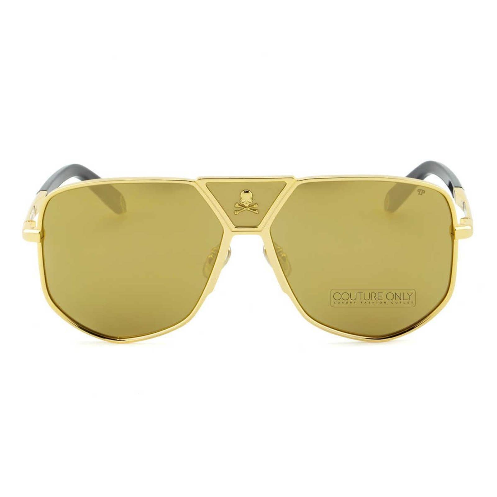 Men Aviator Gold Titanium Sunglasses