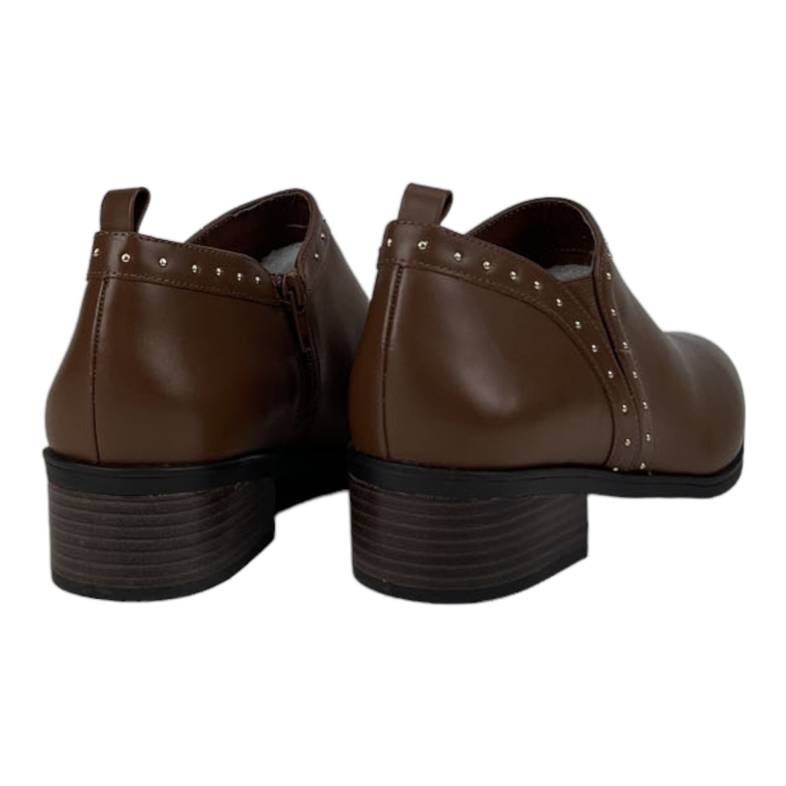 Bella Vita Women US 6.5 Dark Tan Brown Leather Ankle Boot Shoes