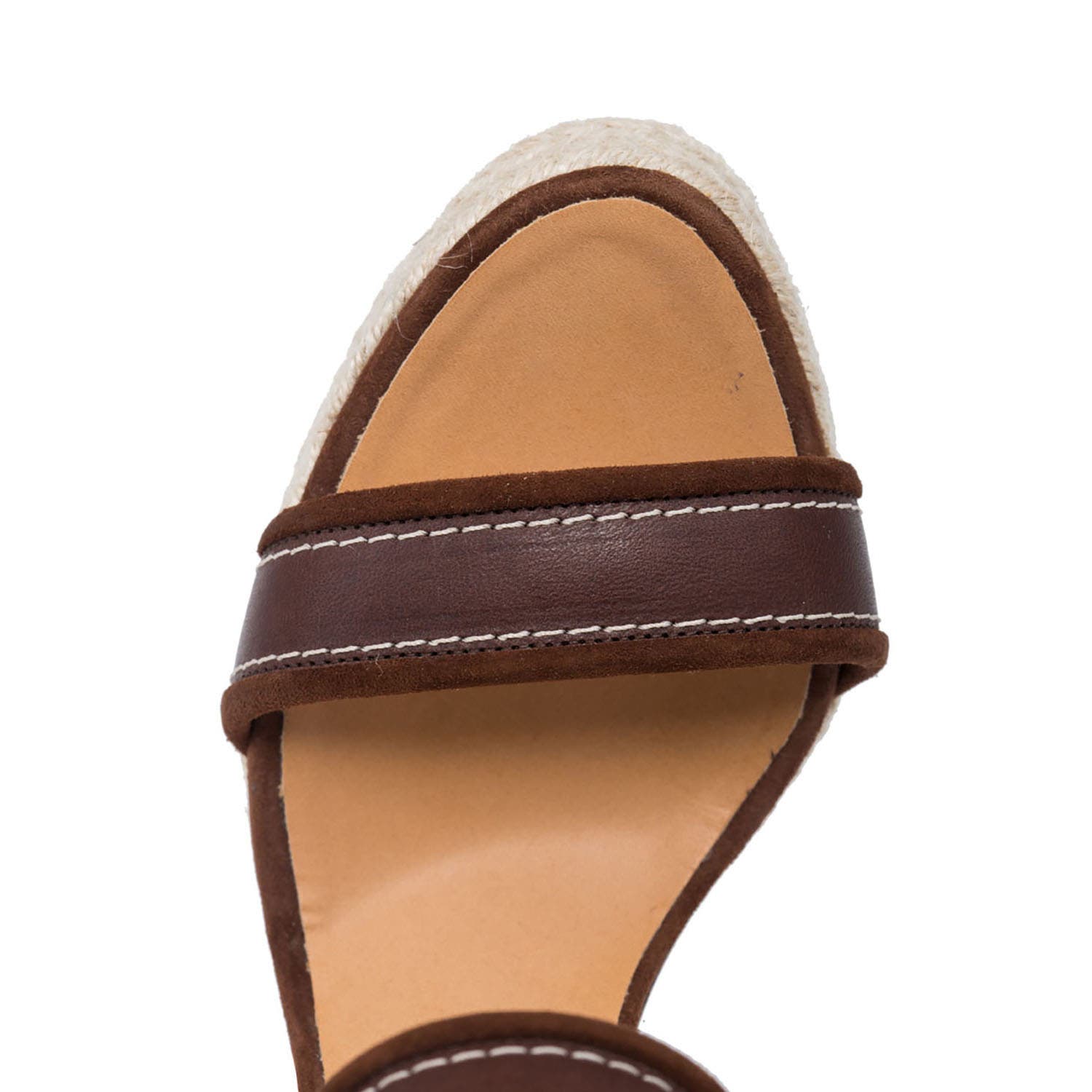 DSQUARED2 Women US 8 Brown Leather Back Laced Wedge