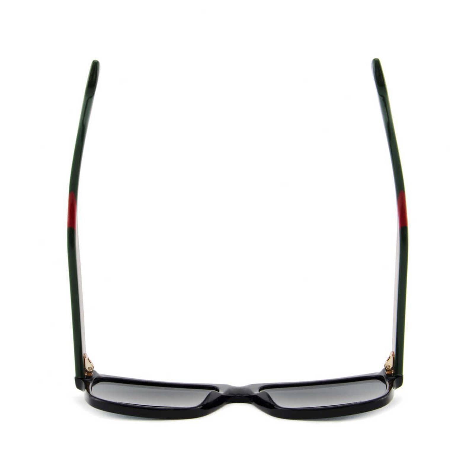 Men Square Black Sunglasses GG0340S-006 Gray Lens