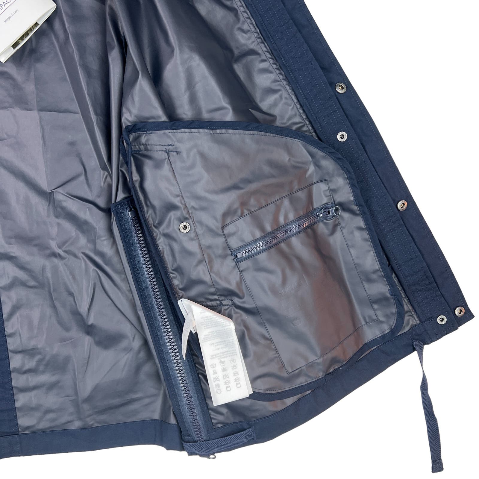 Sempach Men Navy Hooded Jacket US L Adjustable Windbreaker