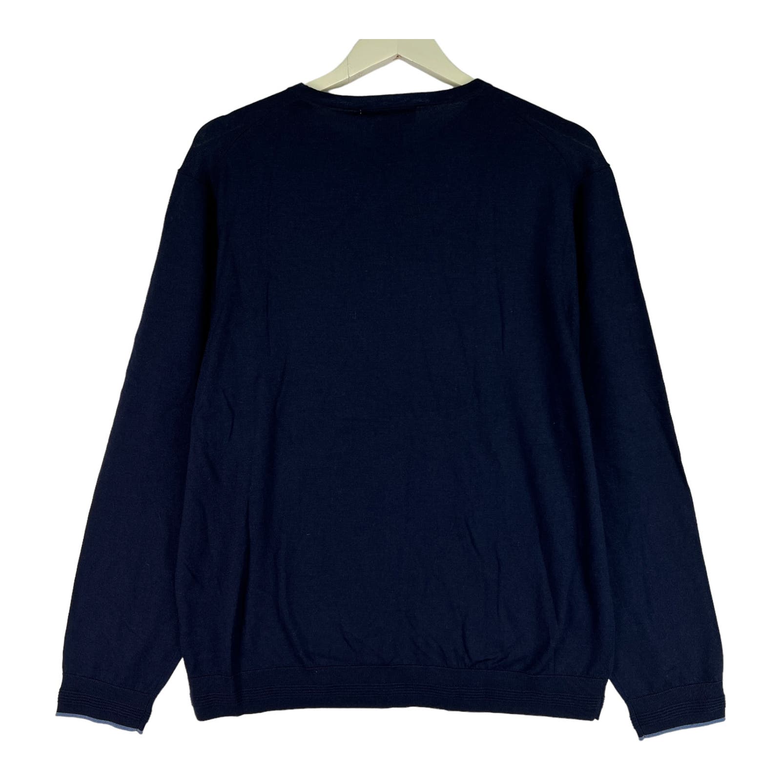 Dylan Gray Men Navy Blue Sweatshirt US XL Crew Neck Long Sleeve
