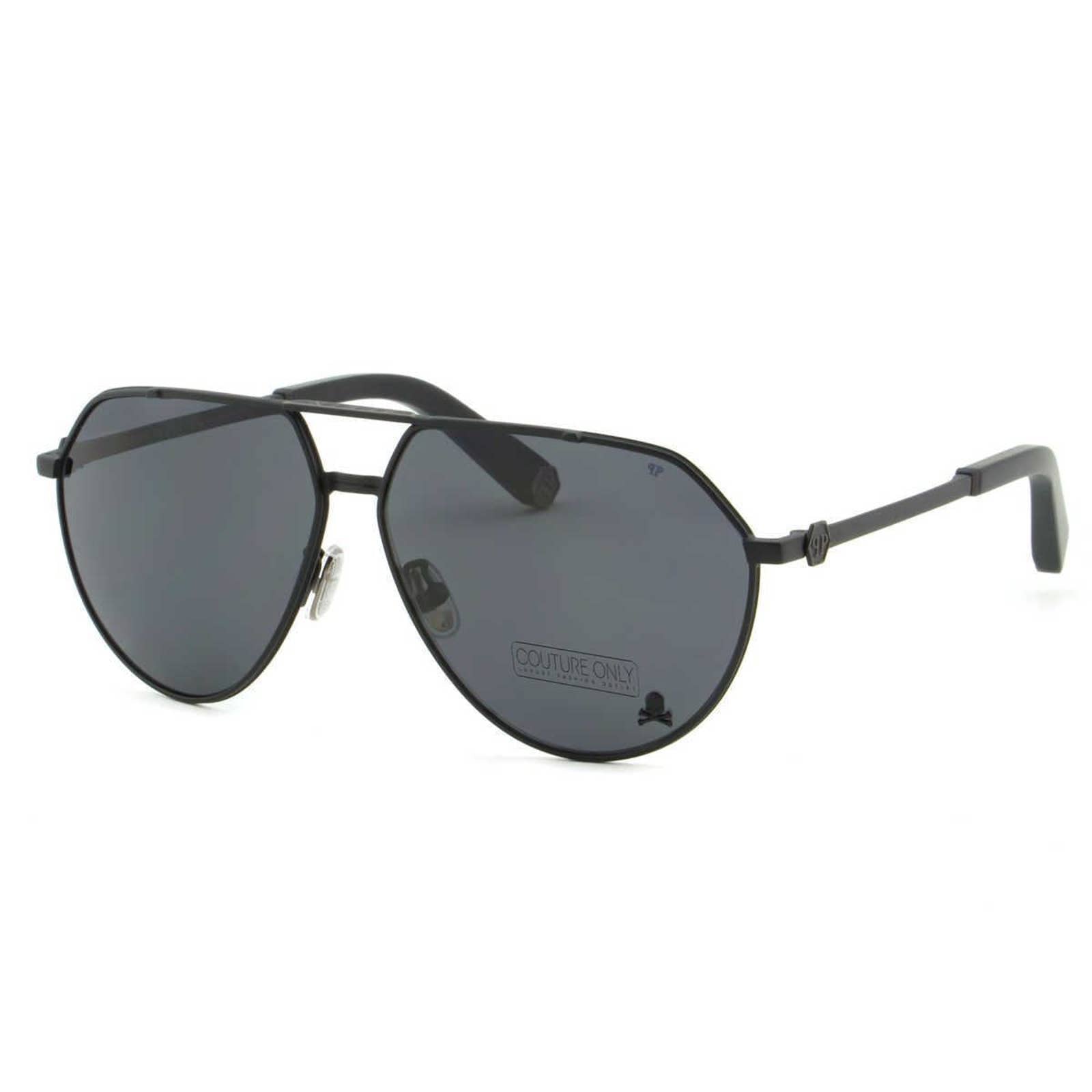 Skull Men Aviator Gunmetal Sunglasses SPP007M-531P