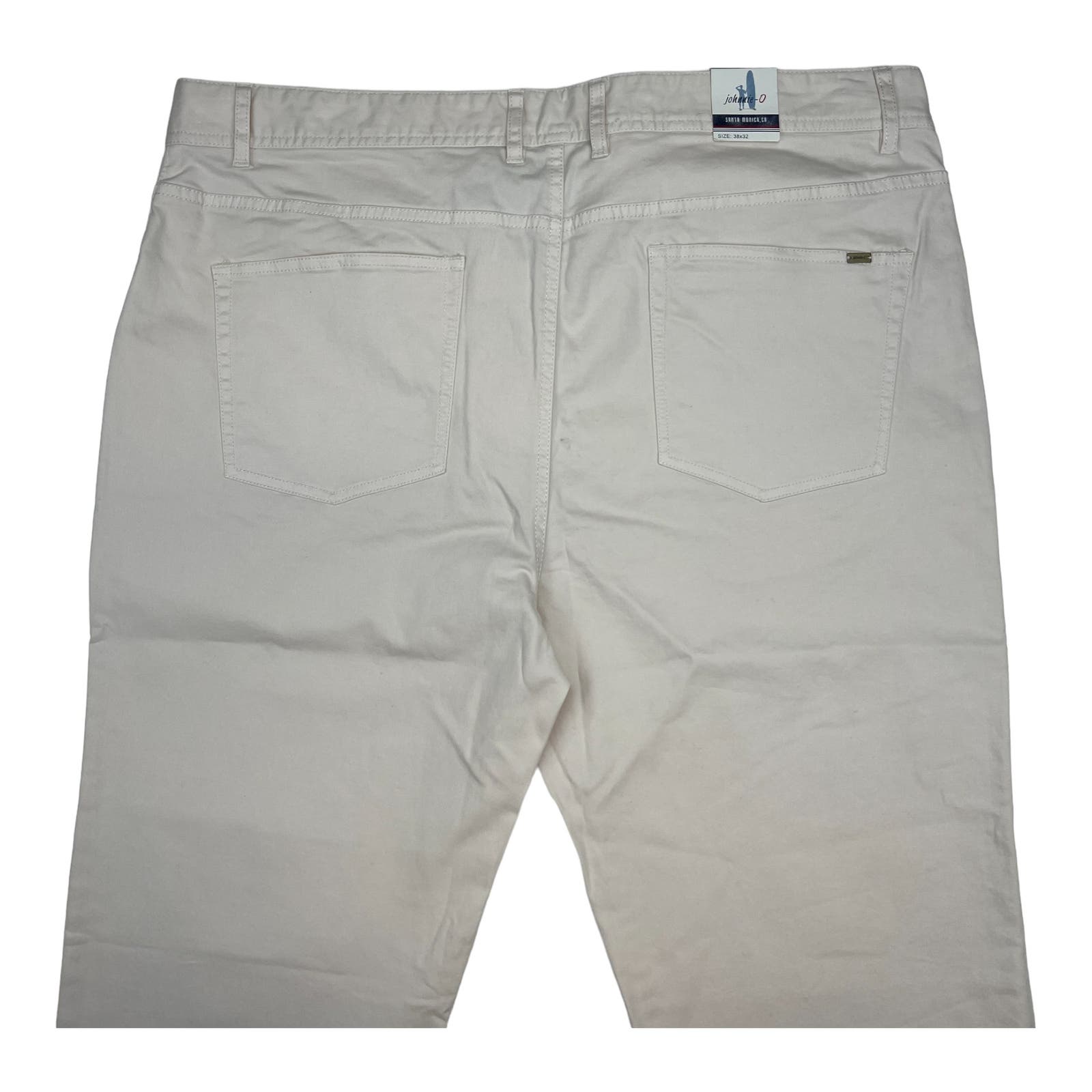 Johnnie-O Sawyer Men Stone White Jeans US 38x32 Slim Fit