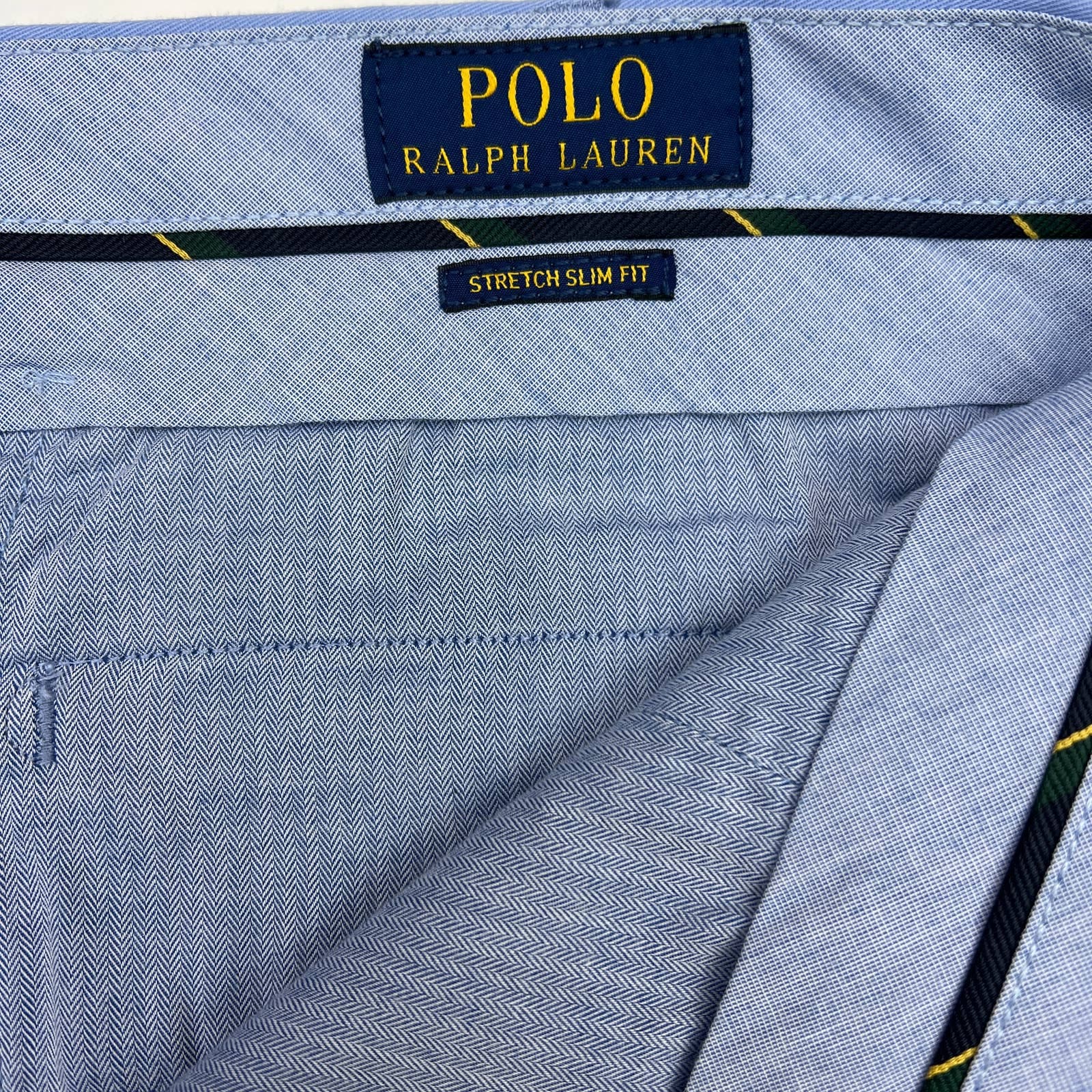 POLO Ralph Lauren Men Light Blue Shorts US 42 Classic Flat Front