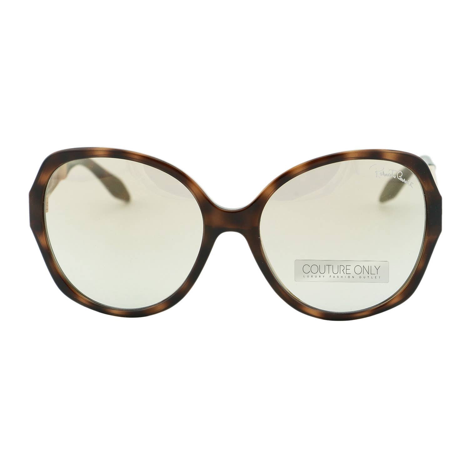 Women Oversized Havana Brown Snake Sunglasses RC649S-52L