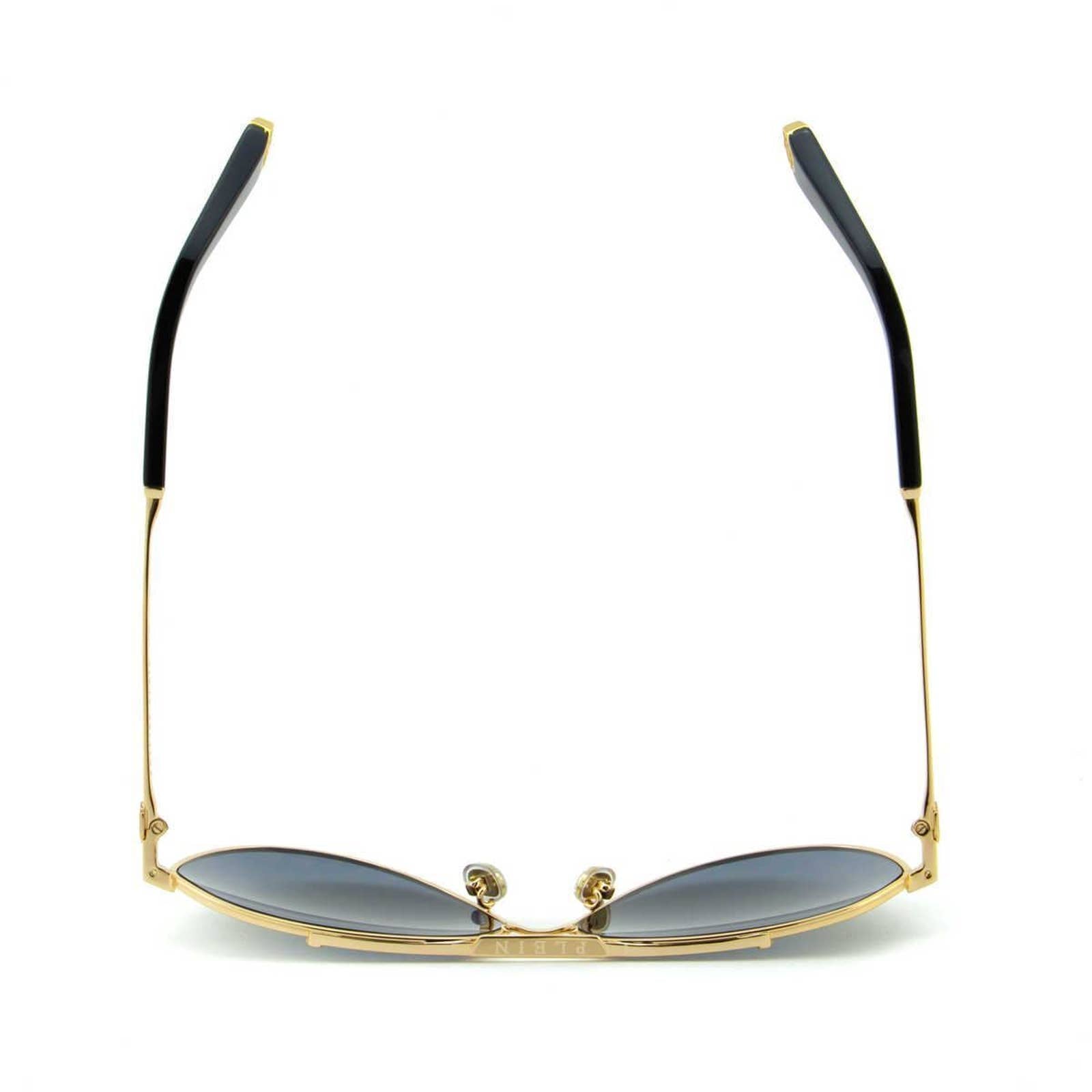 Skull Men Gold Monogram Aviator Sunglasses SPP007M-349L