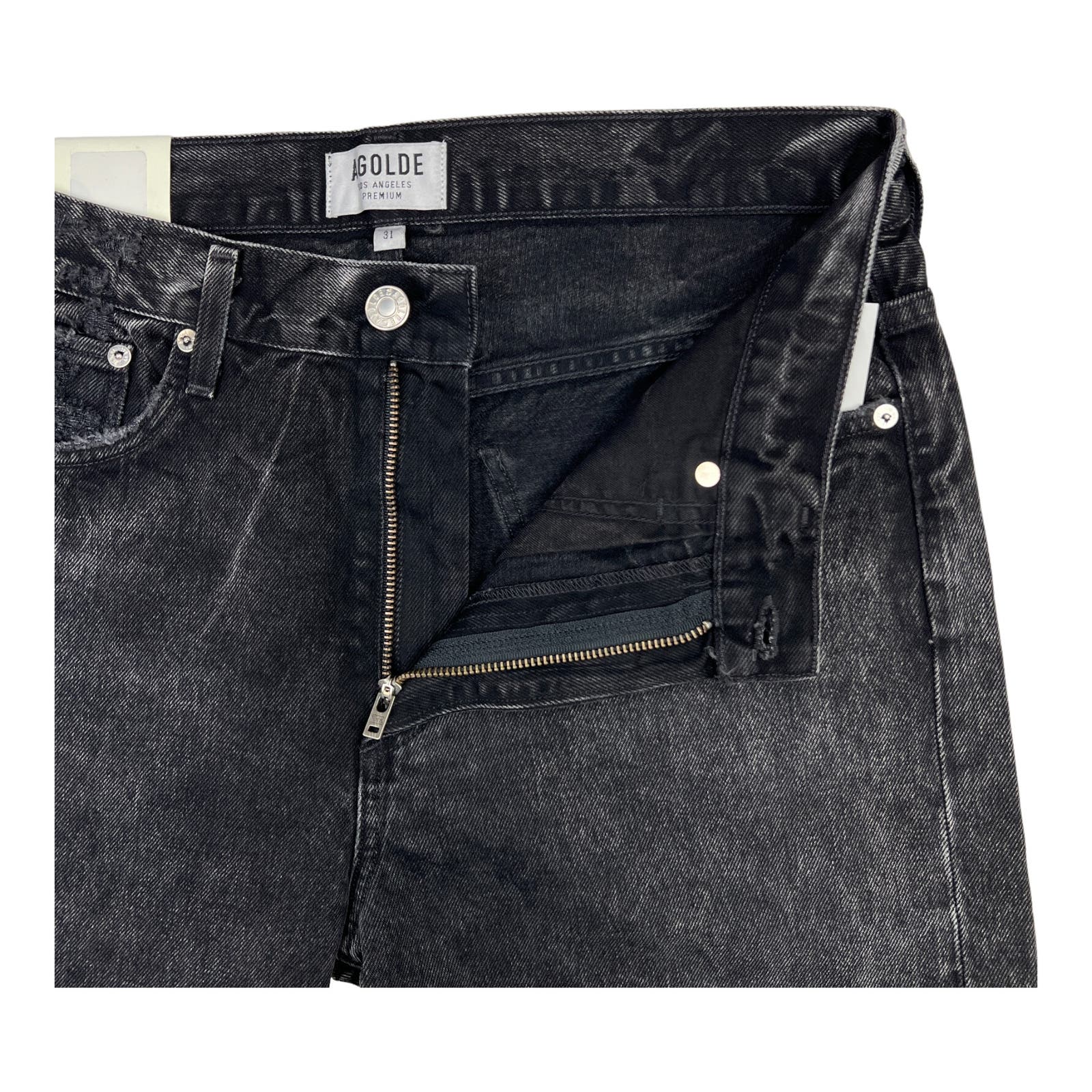Agolde Men Jeans Tapered US 31 Slim Fit Denim Washed Cotton