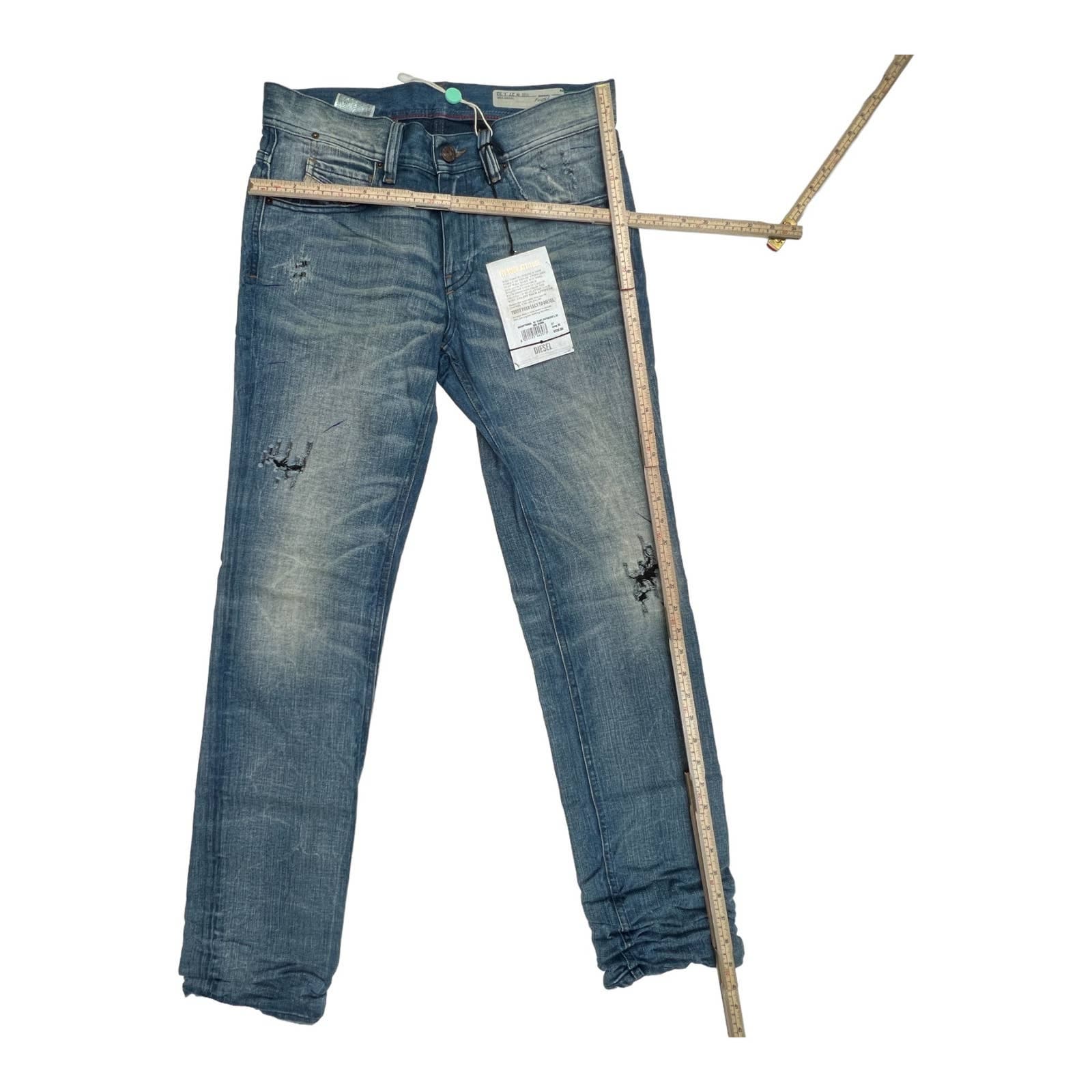 Diesel Women Denim Blue Jeans US 27 Washed Super Slim Skinny