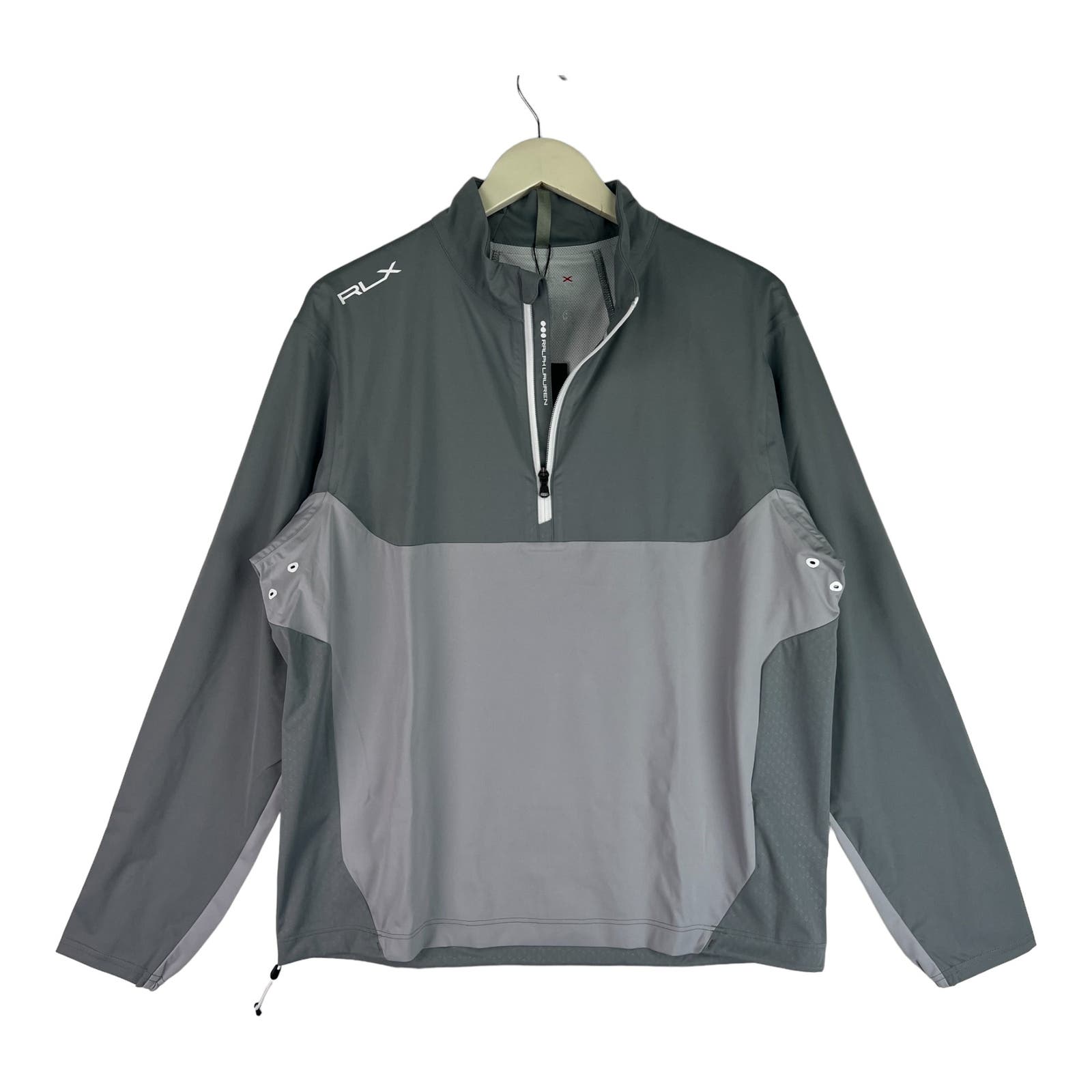 RLX Ralph Lauren Men Grey Sweatshirt US M Half Zip Long Sleeve