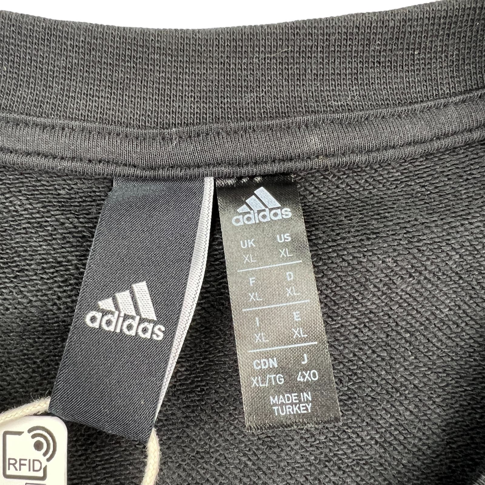 Adidas Men Black Sweatshirt US XL Crew Neck Long Sleeve