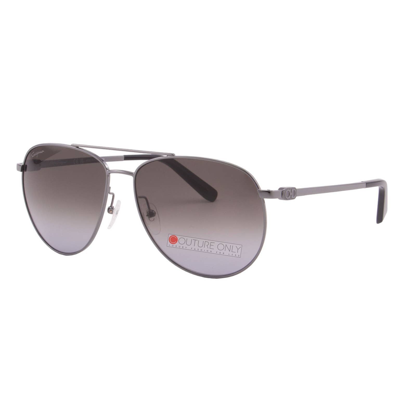 Men Aviator Shiny Ruthenium Sunglasses