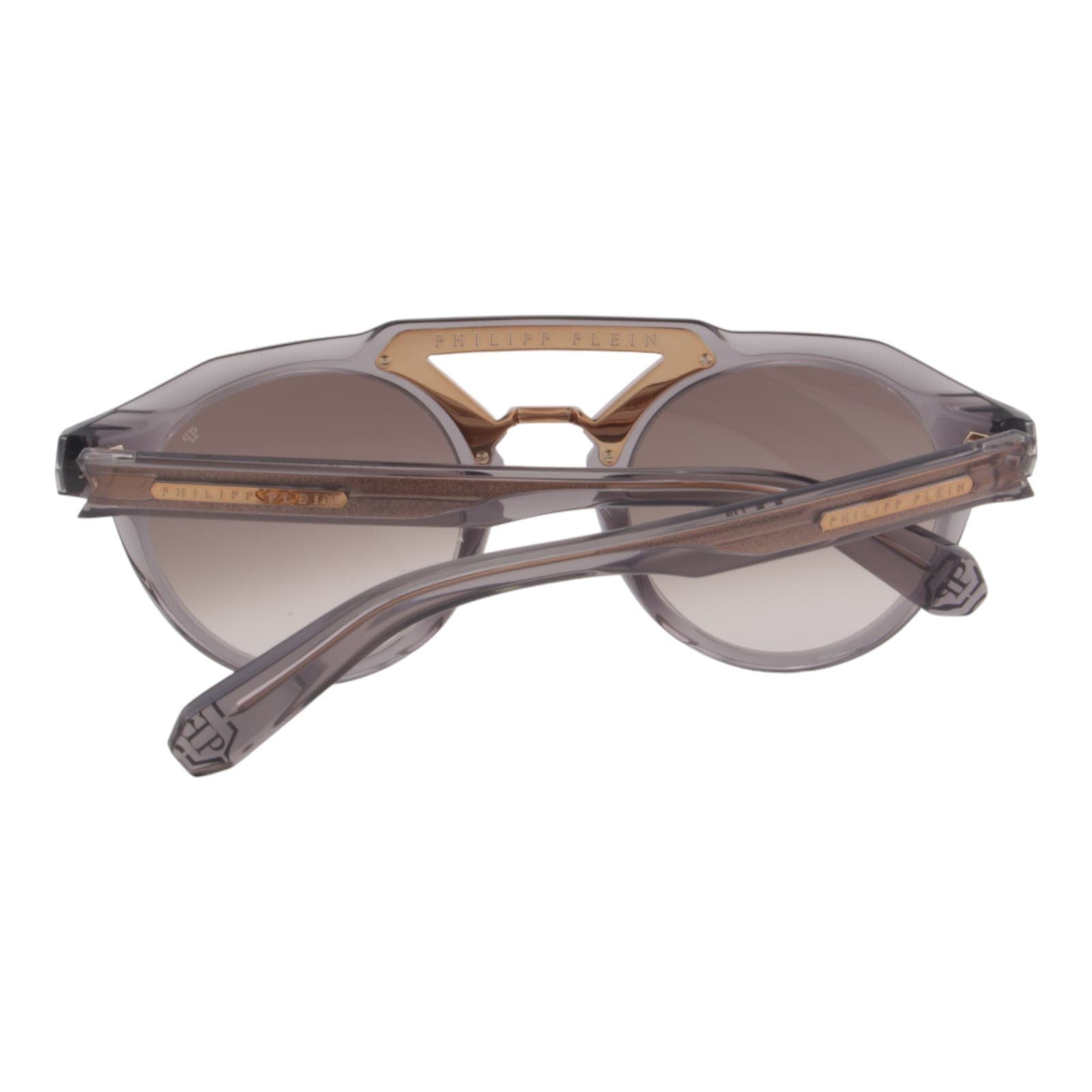 Philipp Plein SPP045M-9MBG Men Designer Sunglasses Round Gray Frame