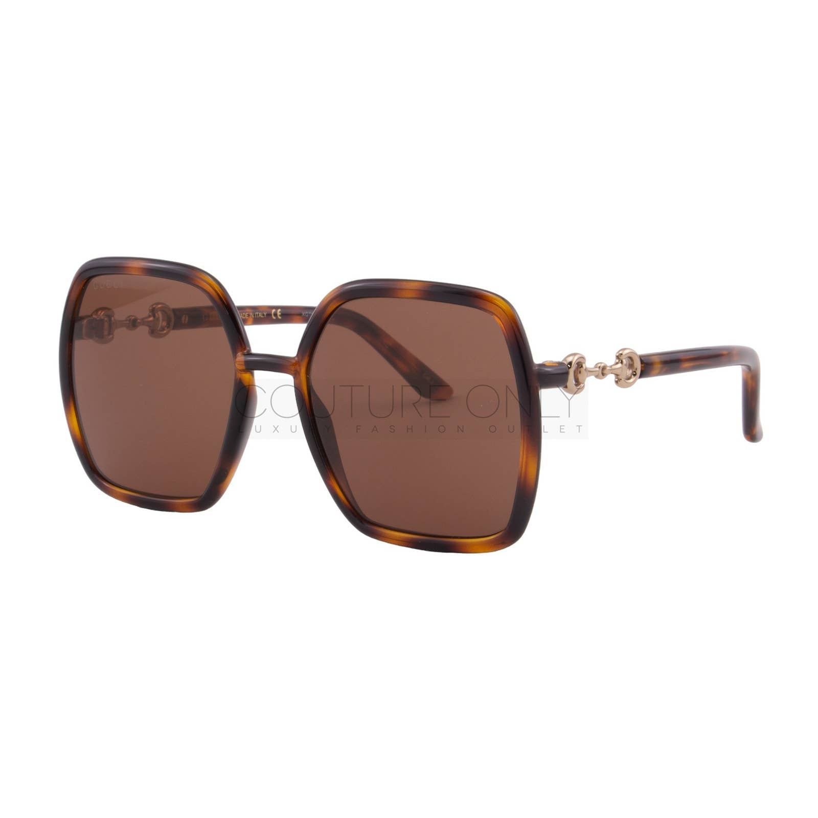 Women Oversized Havana Brown Sunglasses GG0890S-002