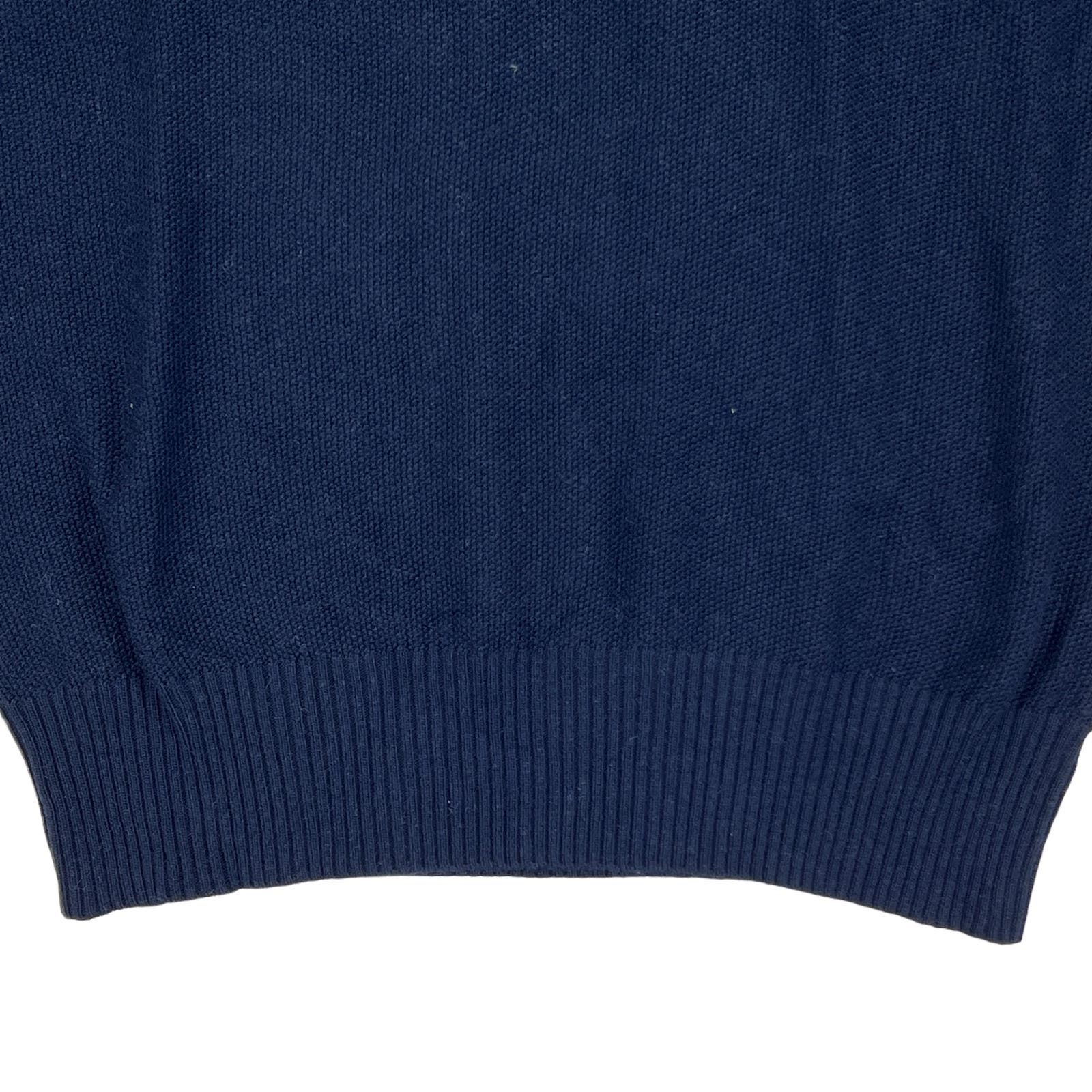 Dylan Gray Men Navy Crewneck US L Wool Sweatshirt Long Sleeves