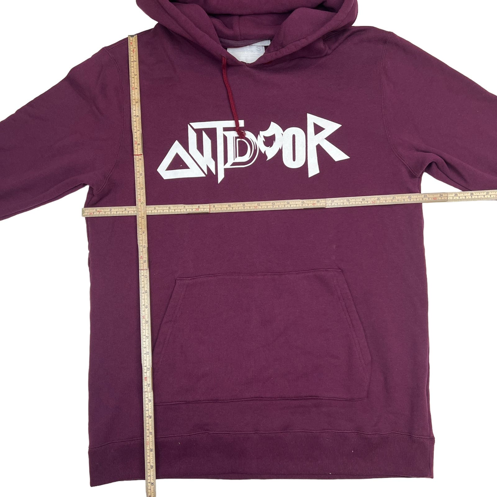 White Mountaineering Burgundy Hoody US S Long Sleeve Unisex Pullover