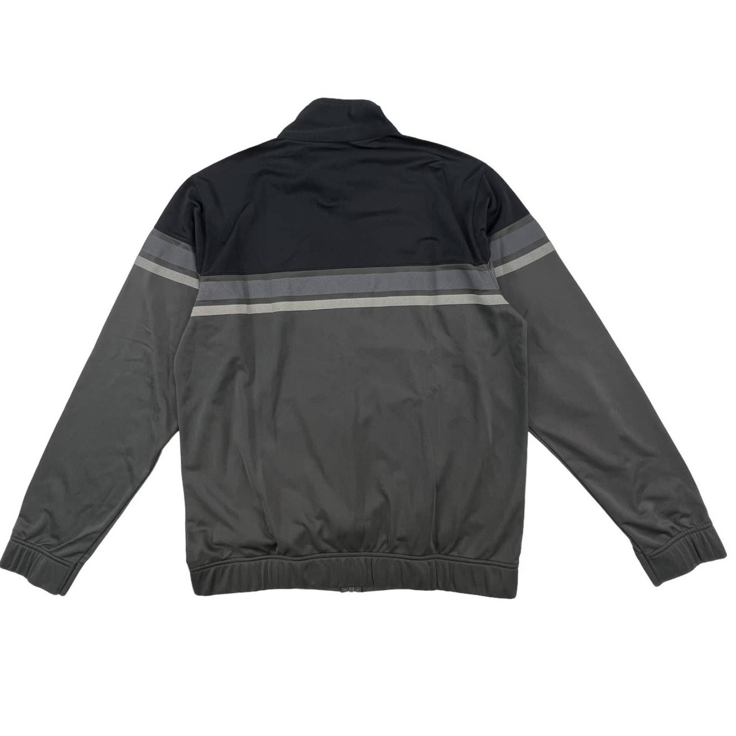 Champion Men Grey Full Zip Jacket US XL Sport Casual Long Sleeve