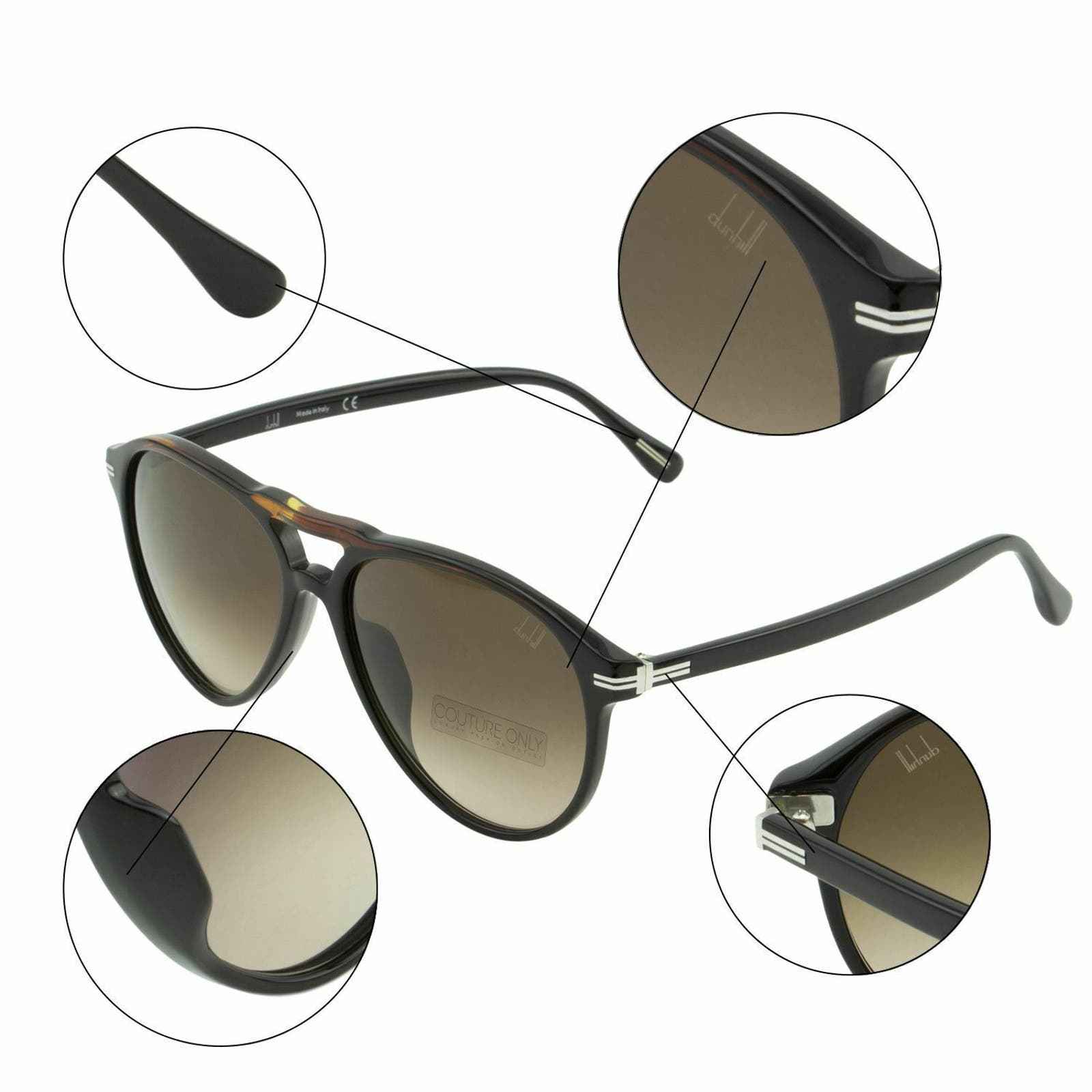 Men Havana Brown Aviator Sunglasses SDH-048V-06HN